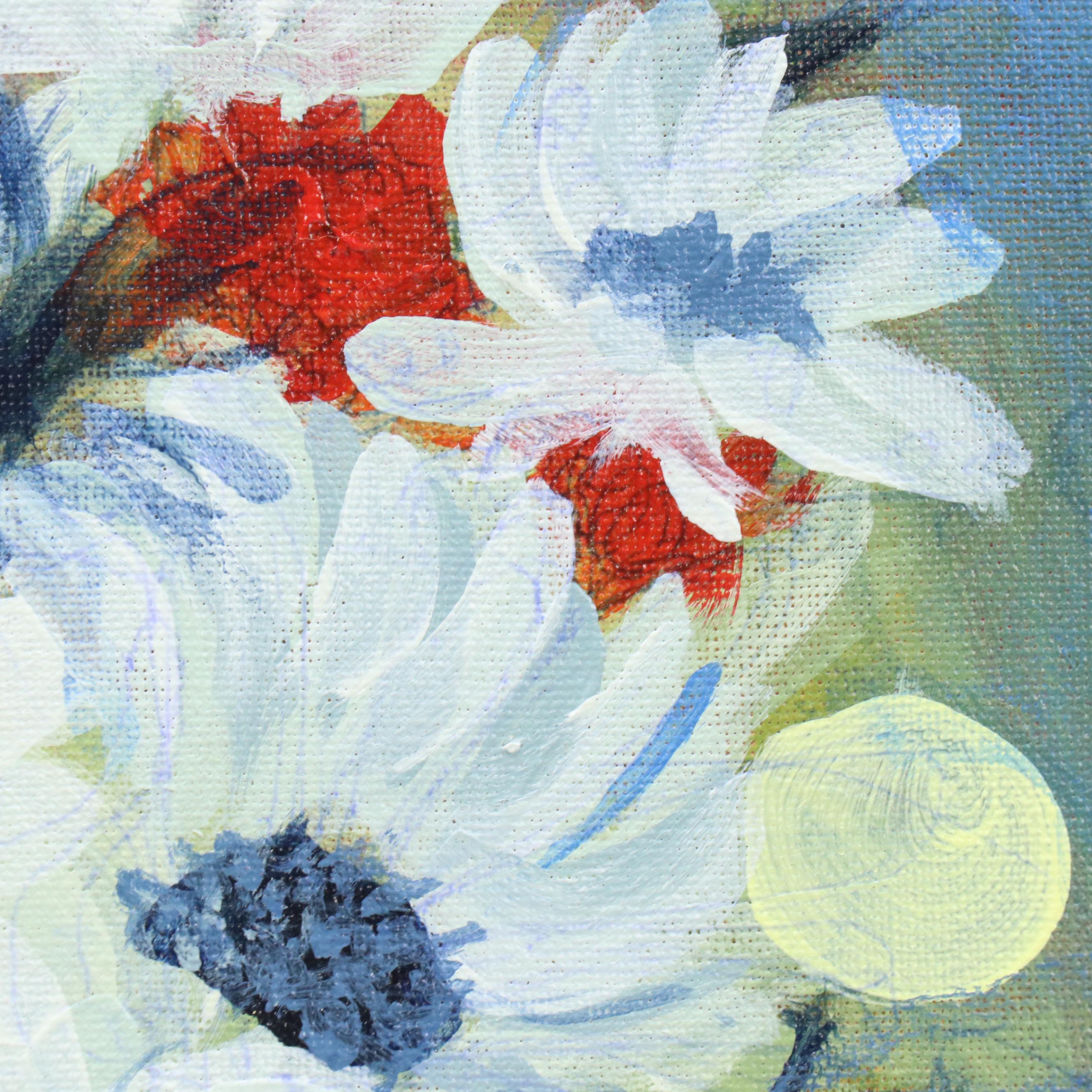 Said Oladejo-lawal Floral Still Life Acrylic Painting, 2020