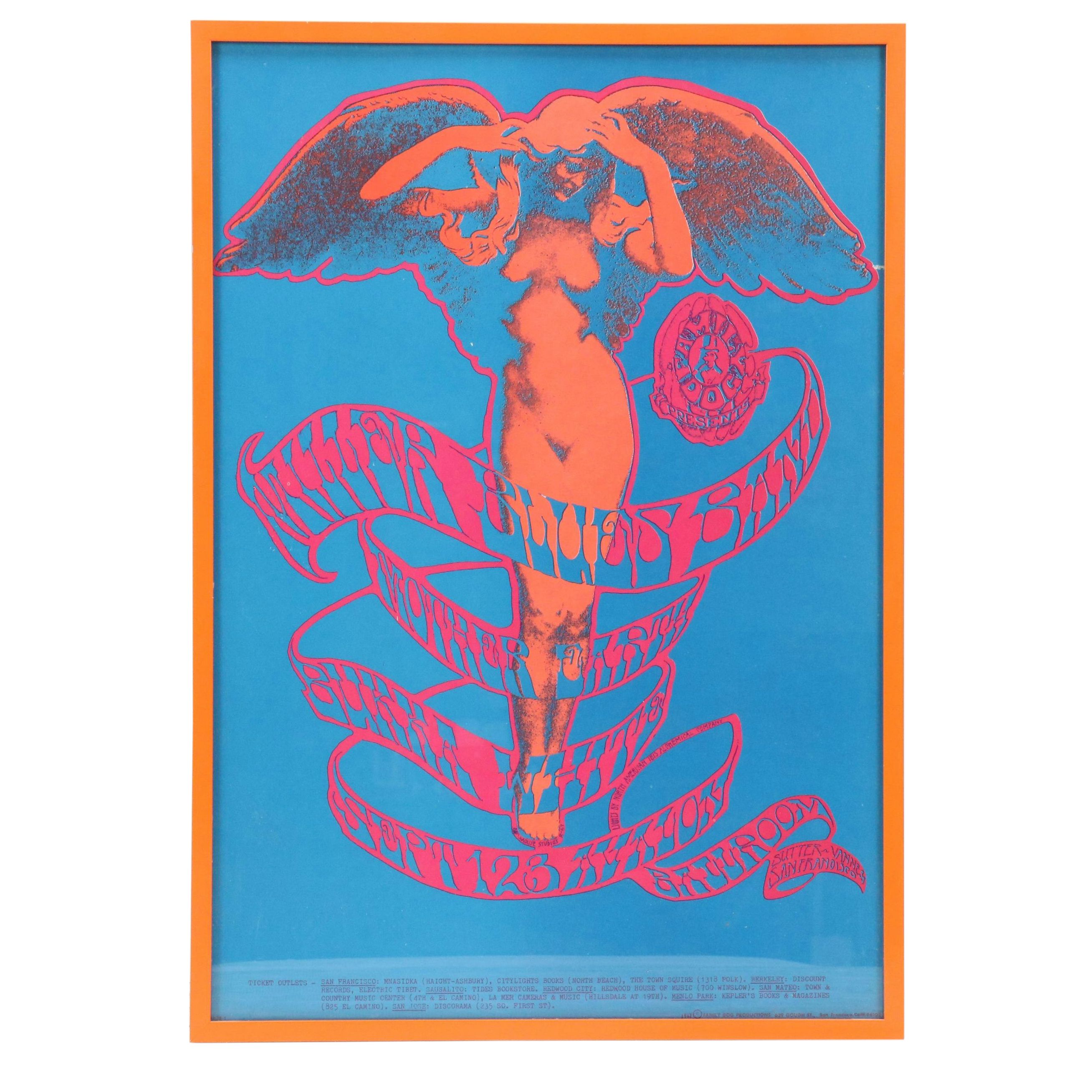 Miller Blues Band Serigraph Concert Poster "Angel," 1967