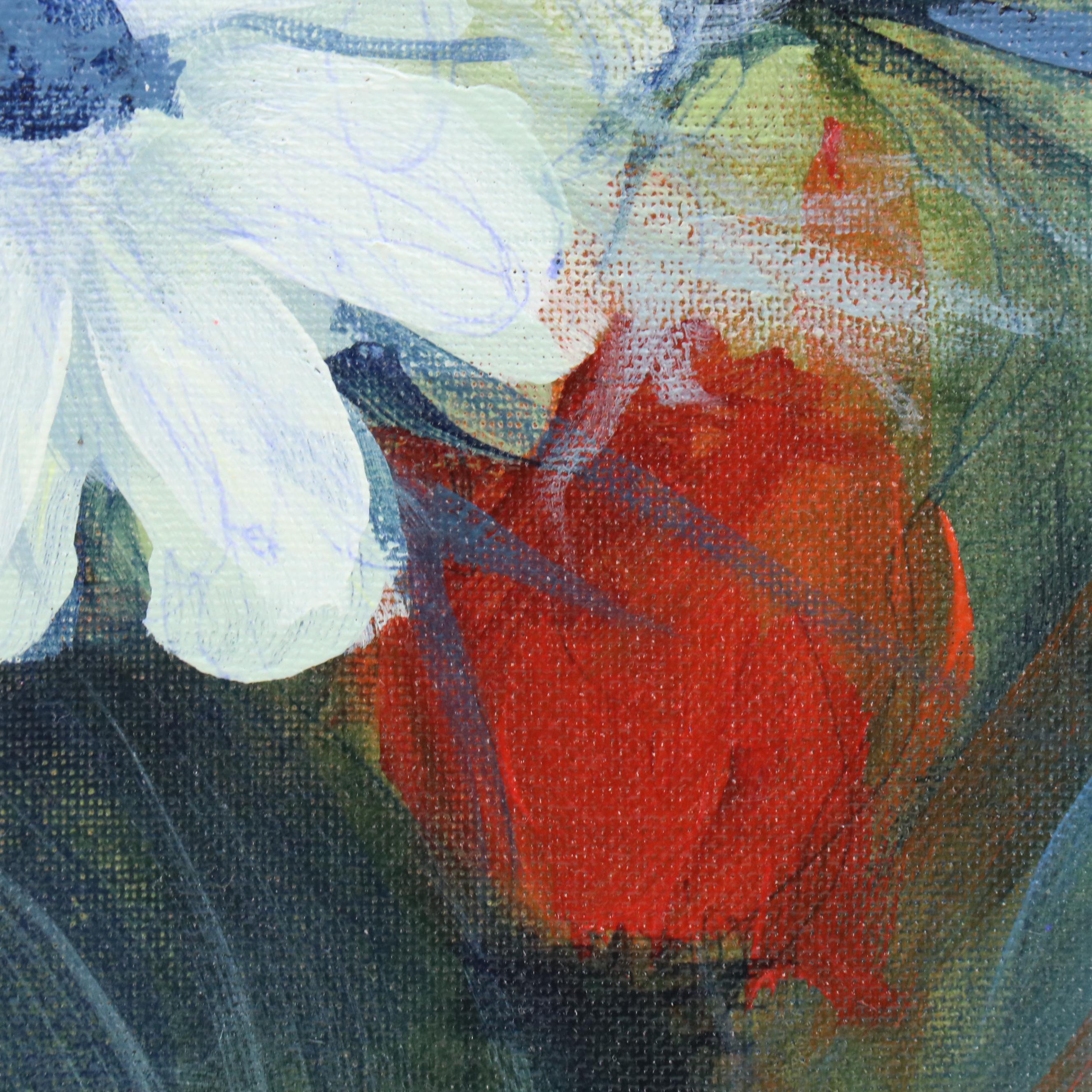 Said Oladejo-lawal Floral Still Life Acrylic Painting, 2020