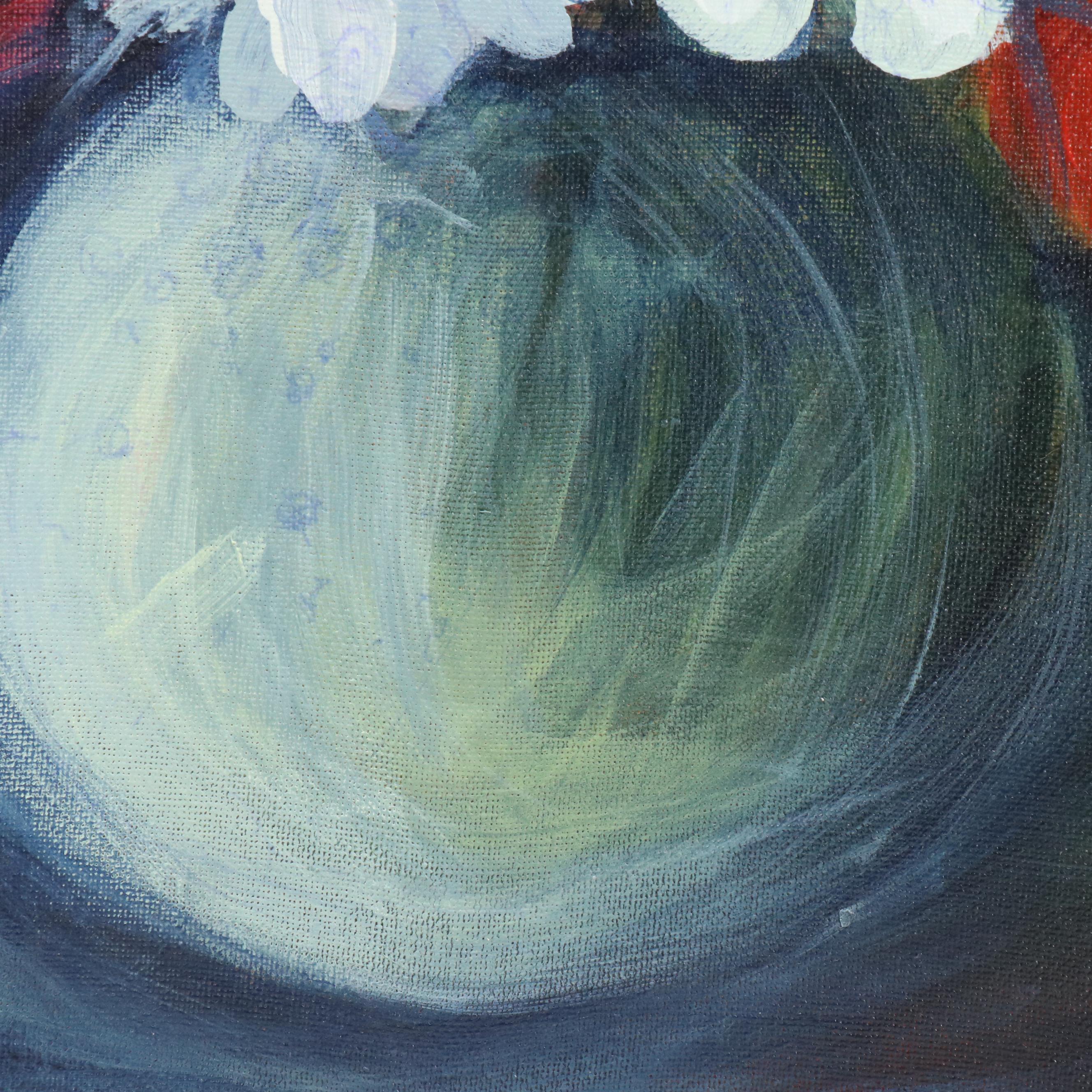 Said Oladejo-lawal Floral Still Life Acrylic Painting, 2020