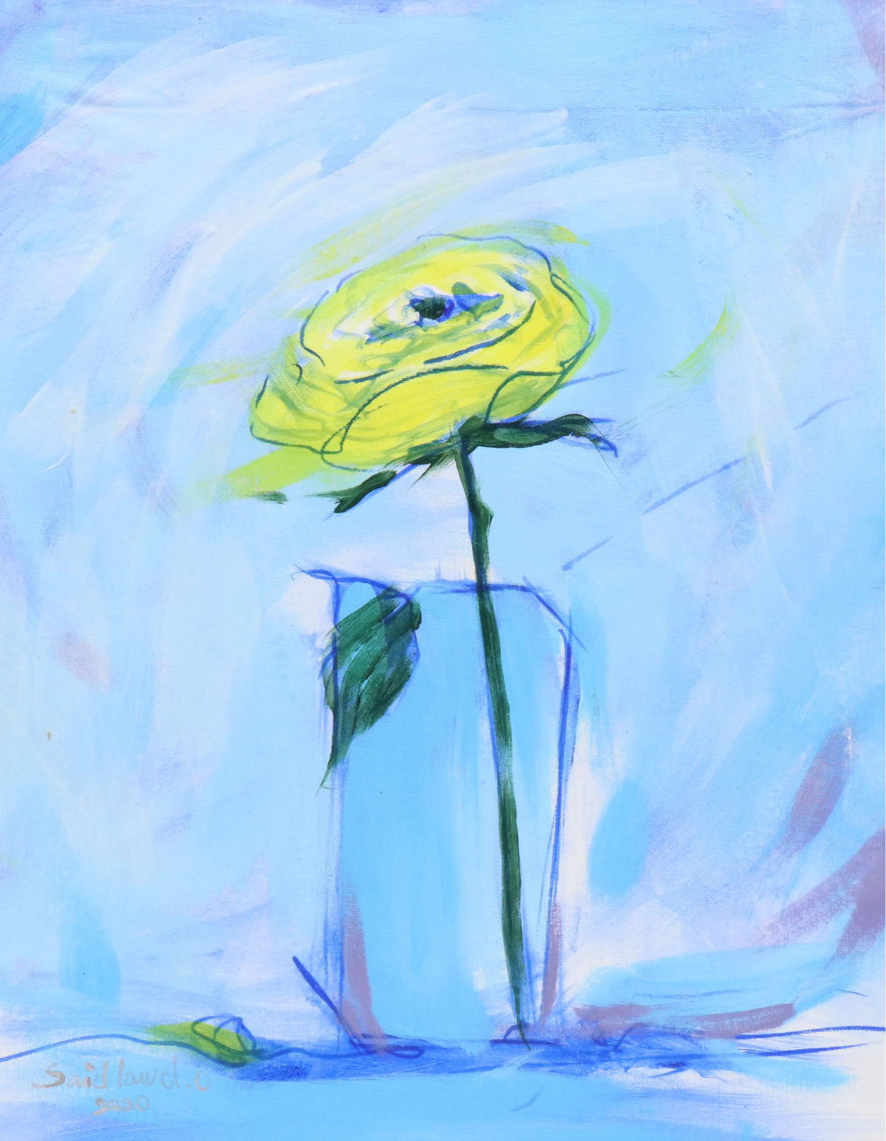 Said Oladejo-lawal Floral Still Life Acrylic Painting, 2020