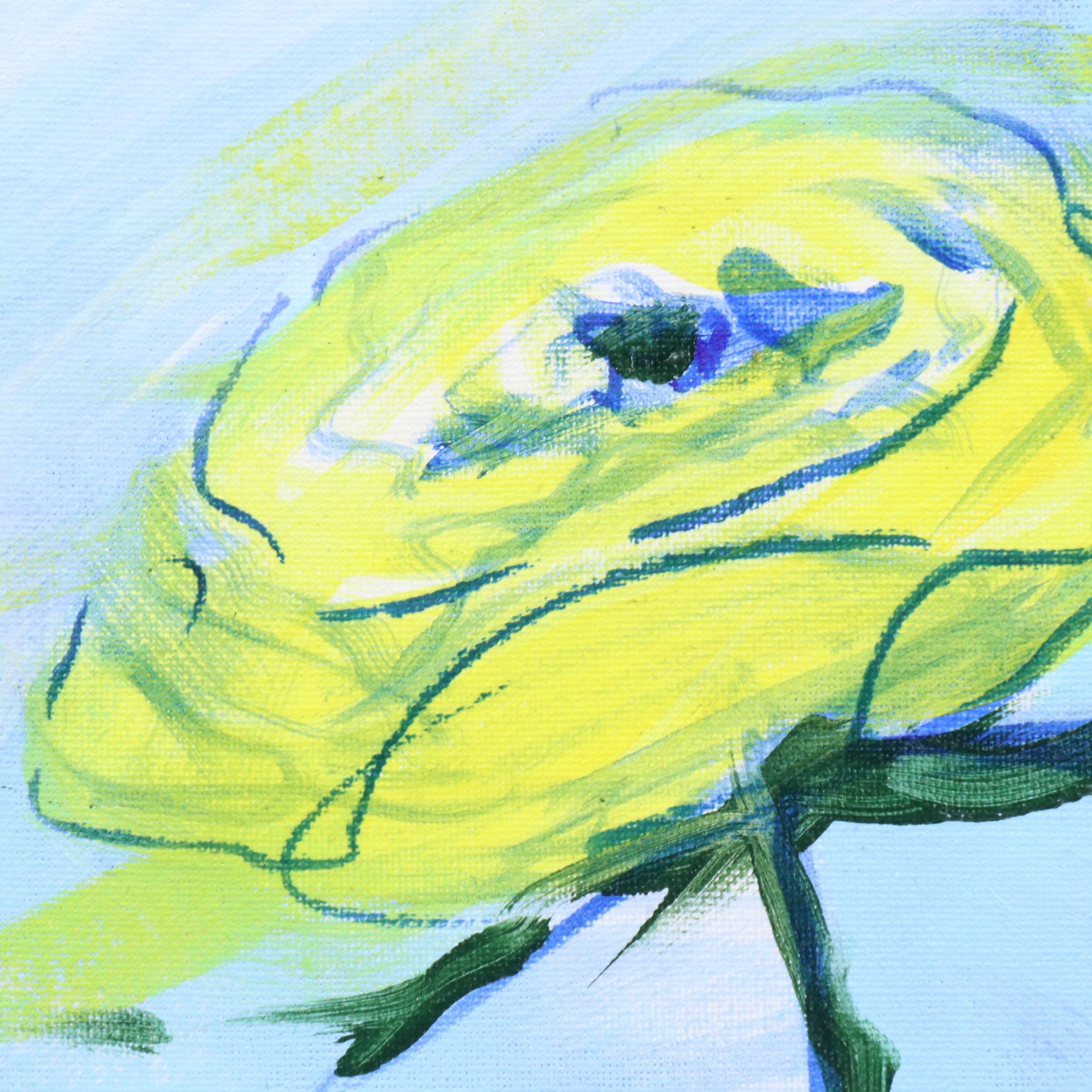 Said Oladejo-lawal Floral Still Life Acrylic Painting, 2020