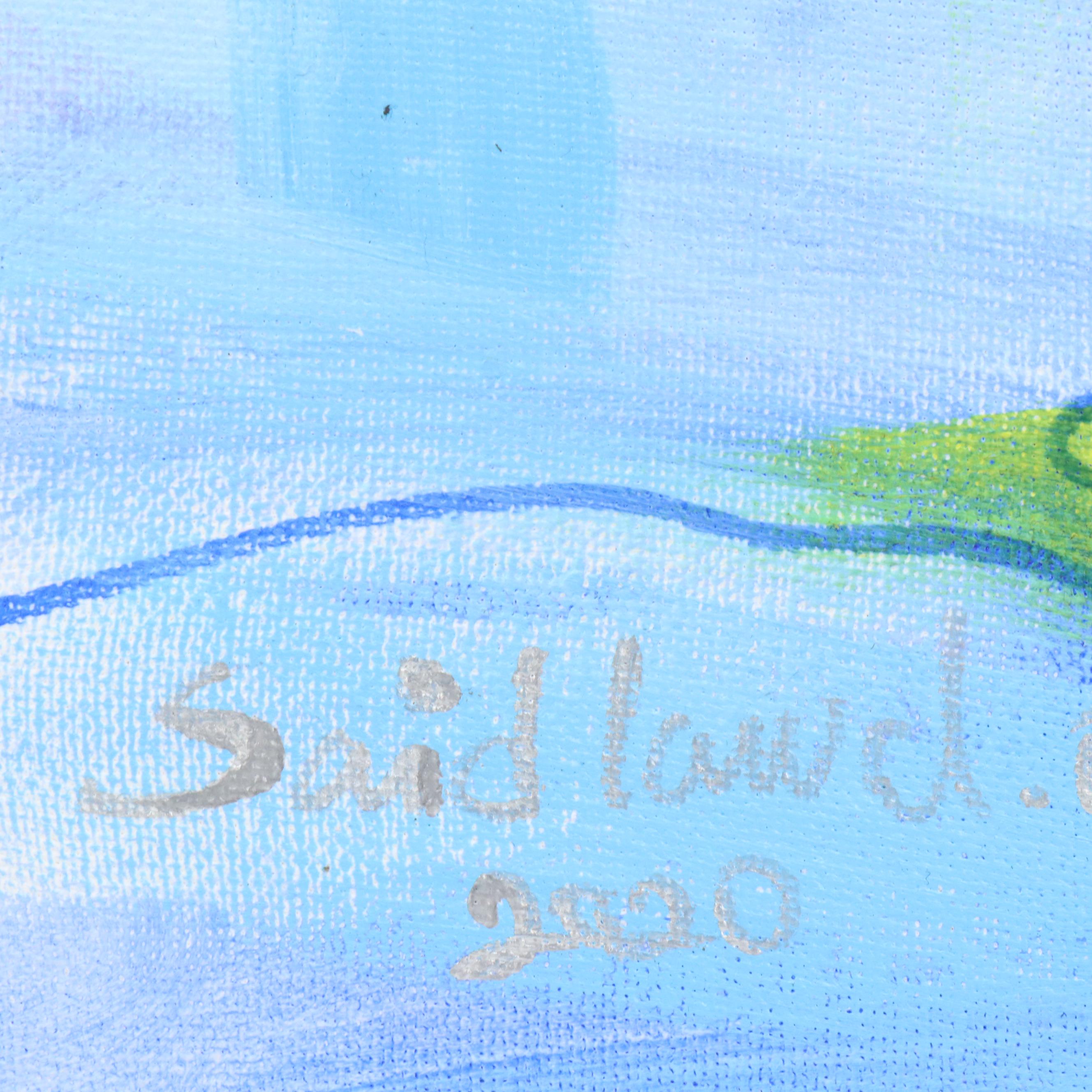 Said Oladejo-lawal Floral Still Life Acrylic Painting, 2020