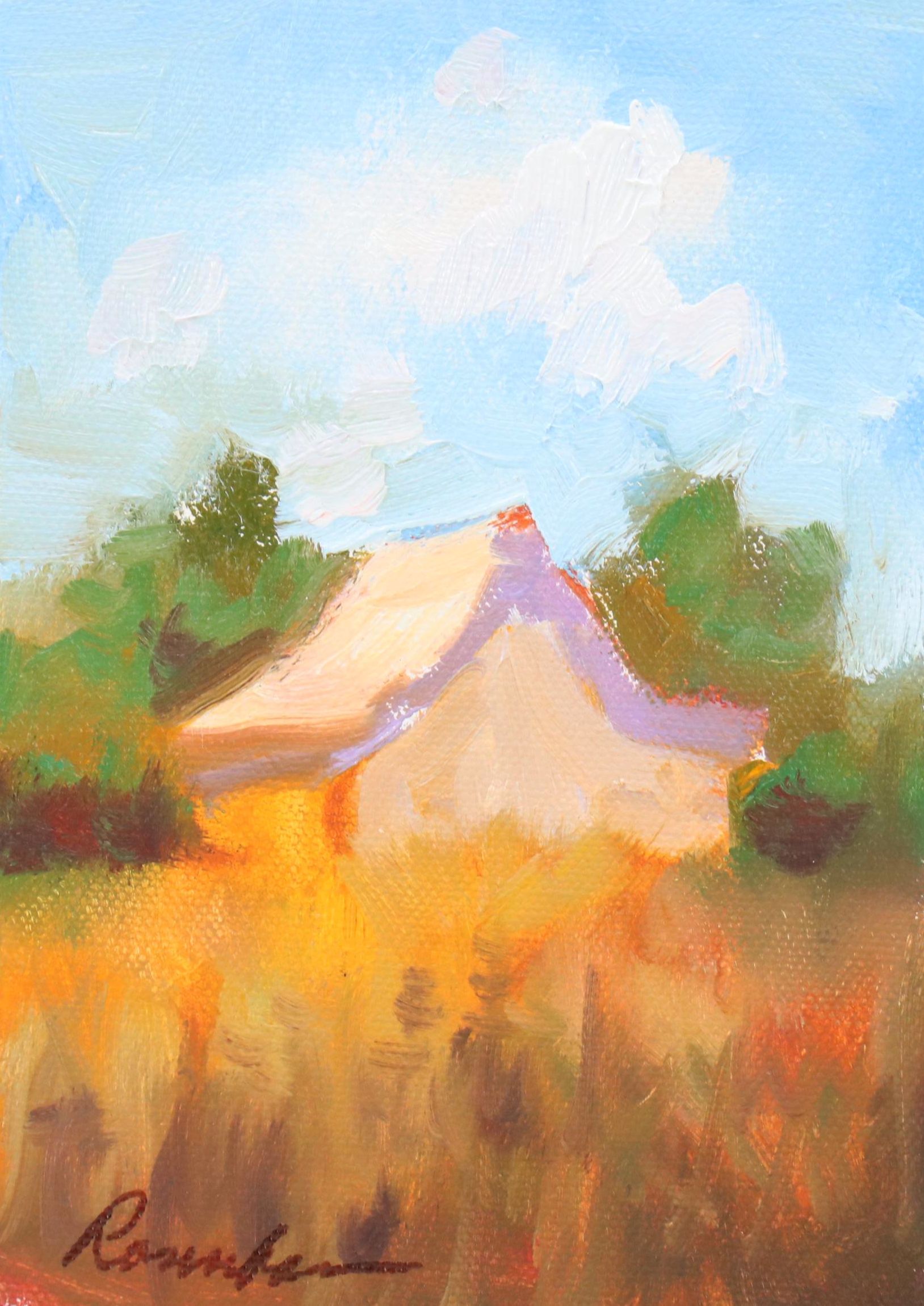 Sally Rosenbaum Rural Landscape Oil Painting, 21st Century