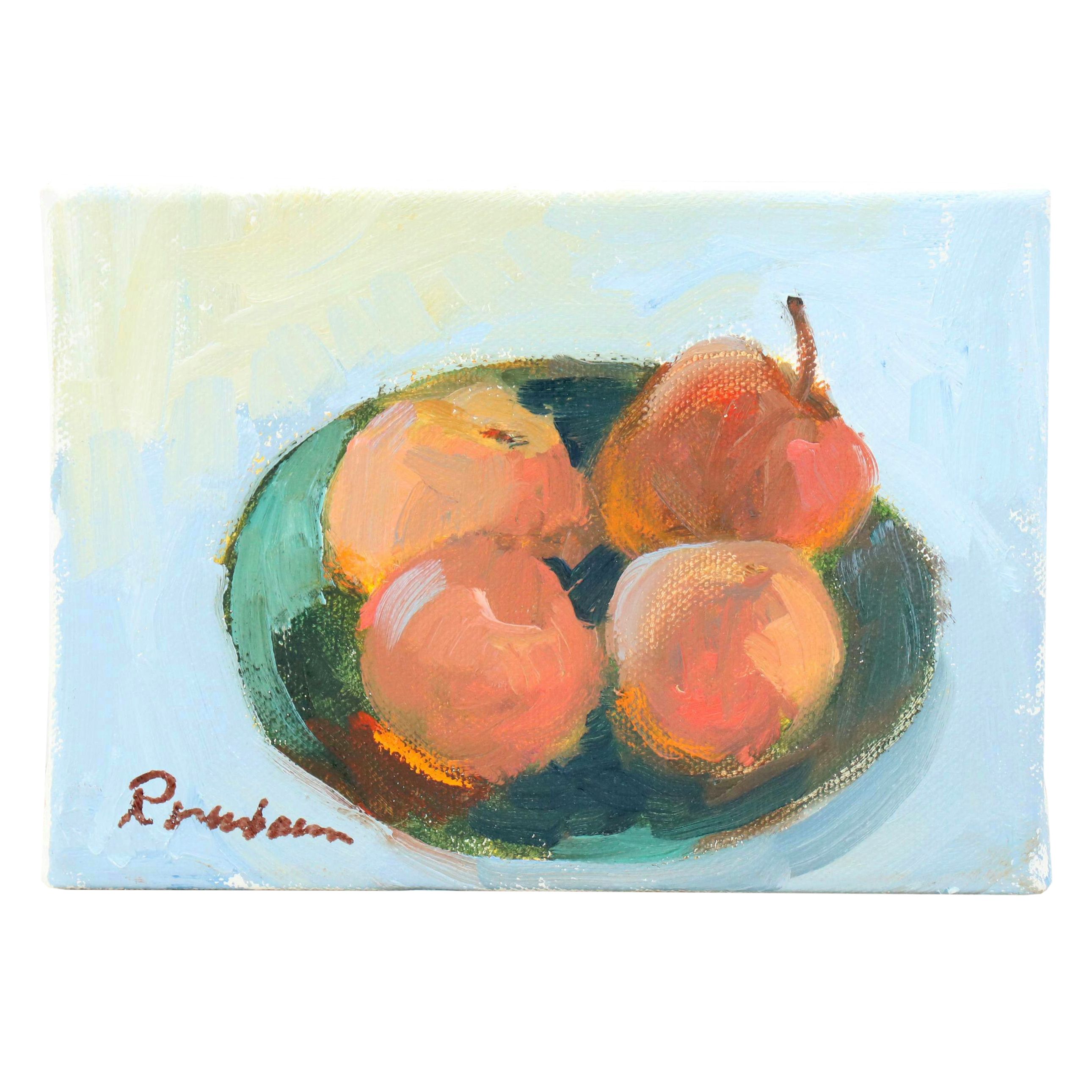 Sally Rosenbaum Still Life Oil Painting, 21st Century