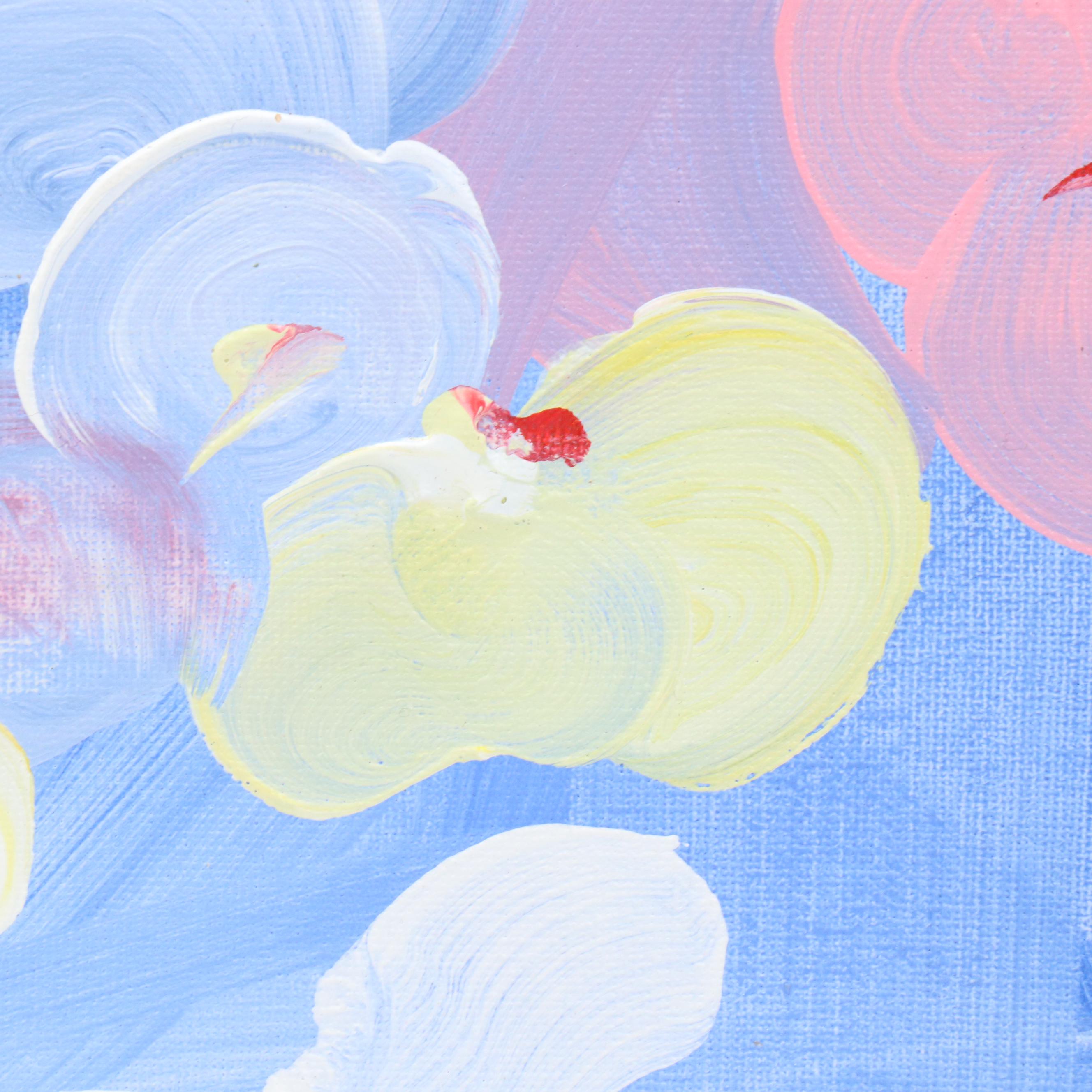 Said Oladejo-lawal Floral Acrylic Painting, 2020