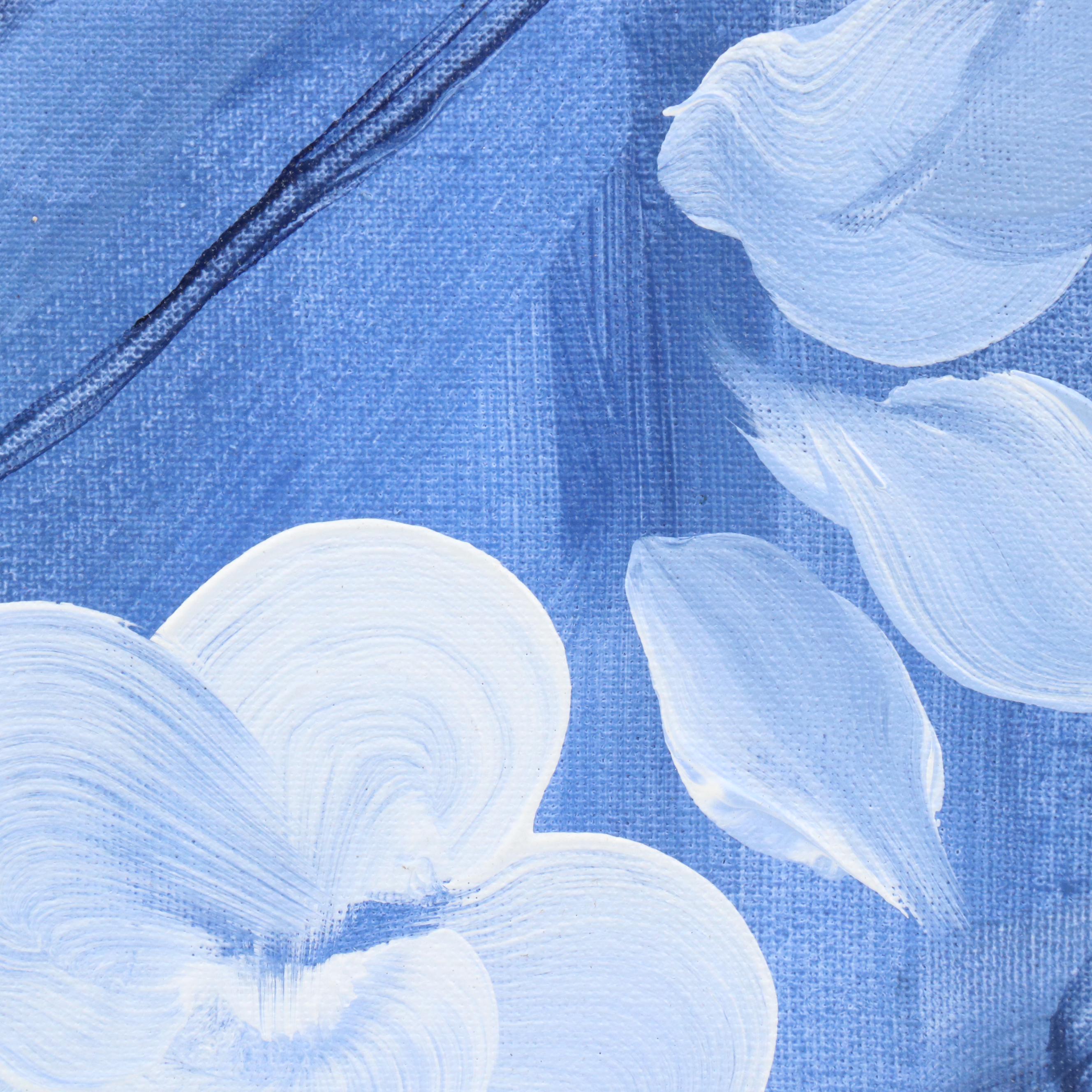 Said Oladejo-lawal Floral Acrylic Painting, 2020