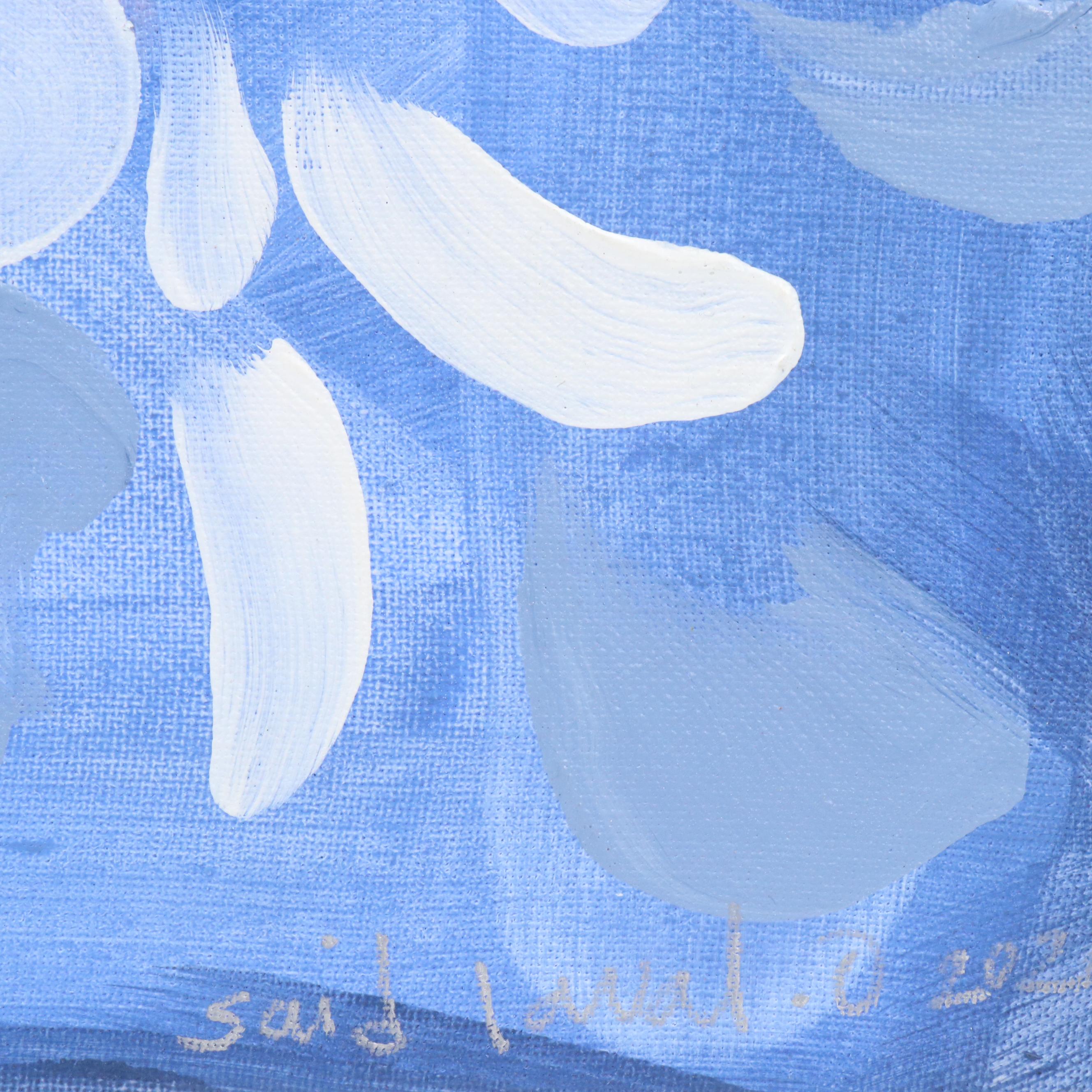 Said Oladejo-lawal Floral Acrylic Painting, 2020