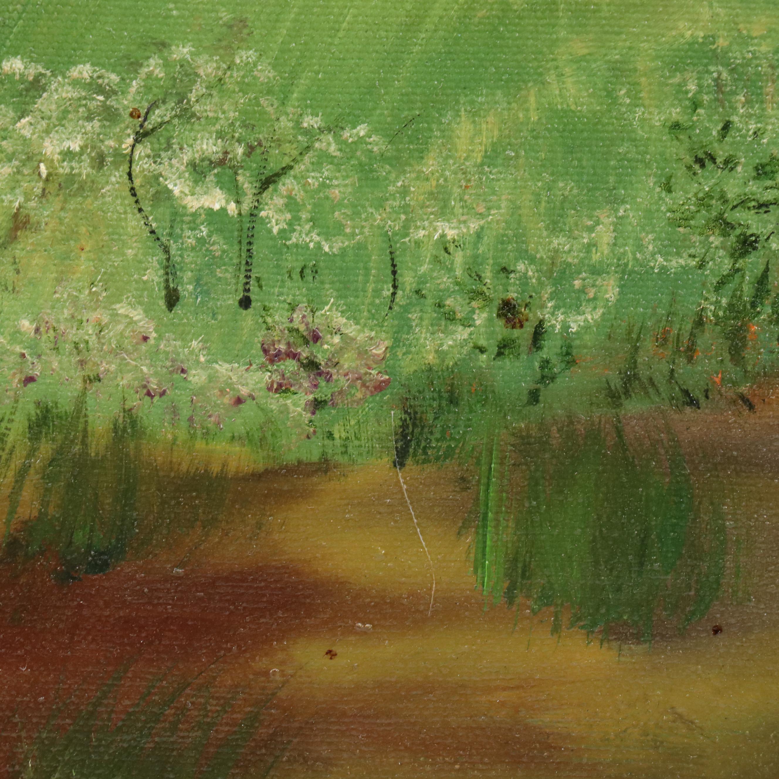 Woodland Interior Landscape Oil Painting