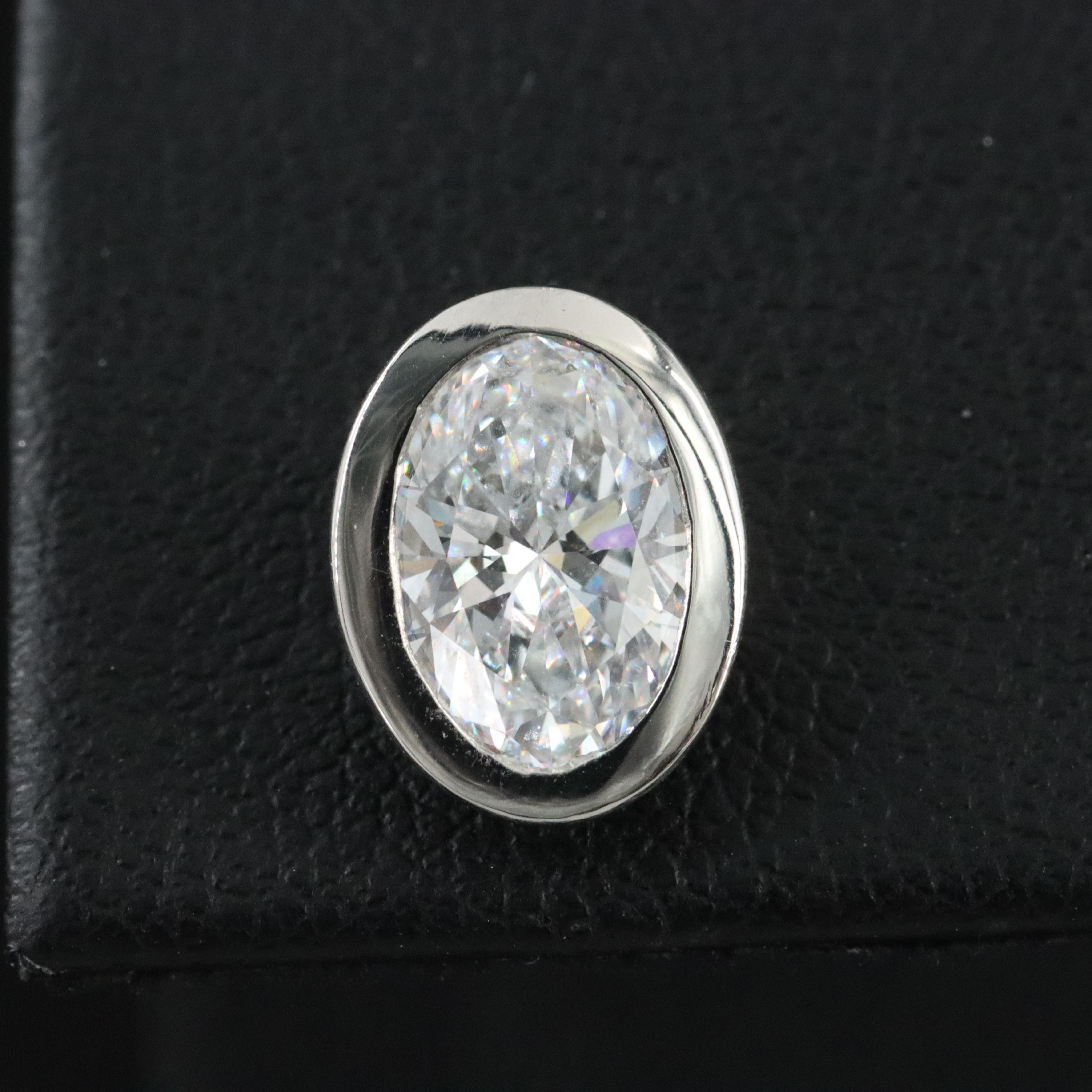 Platinum 2.38 CTW Lab Grown Diamond Solitaire Earrings with IGI Reports