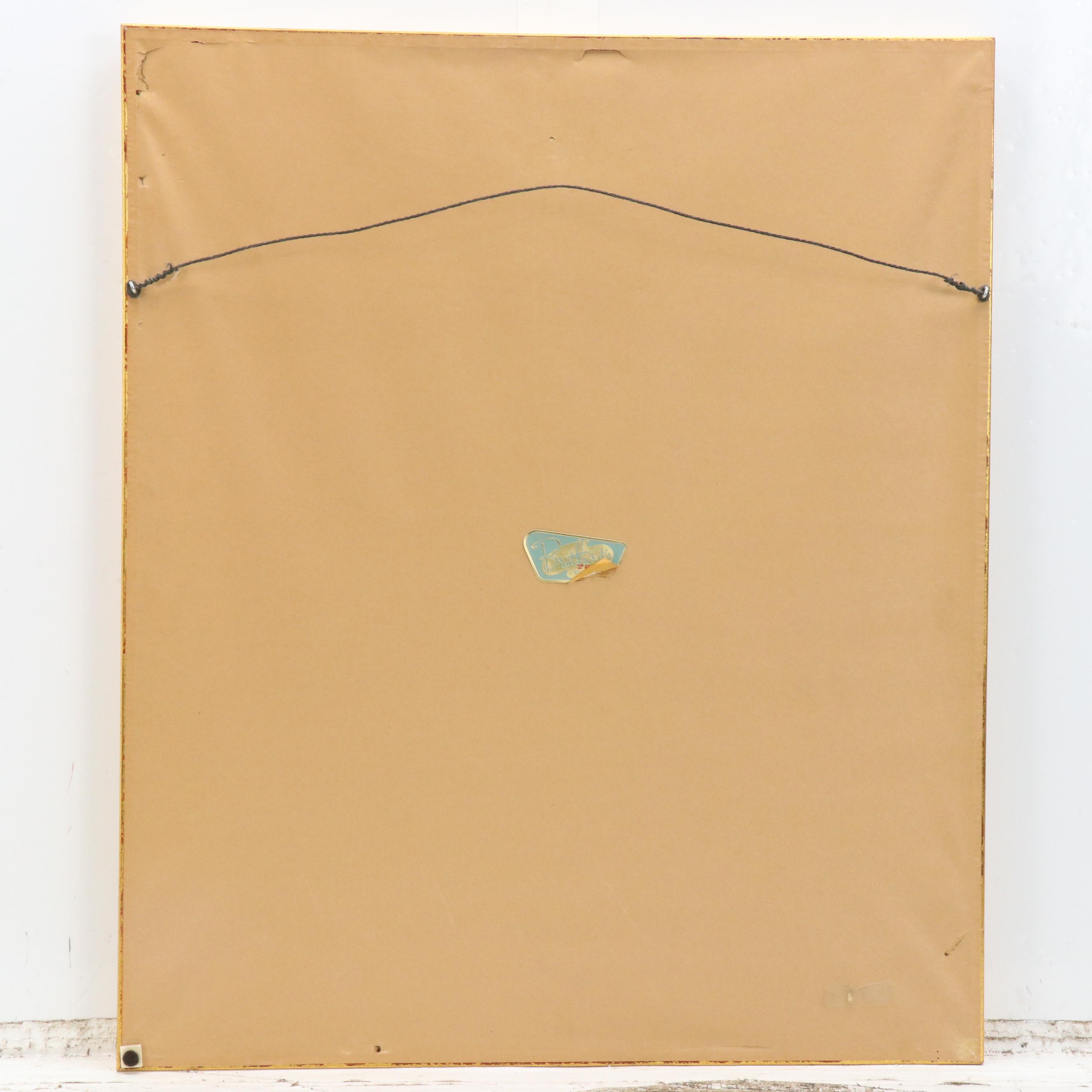 Robert Benjamin Duotone Abstract Acrylic Painting, 21st Century