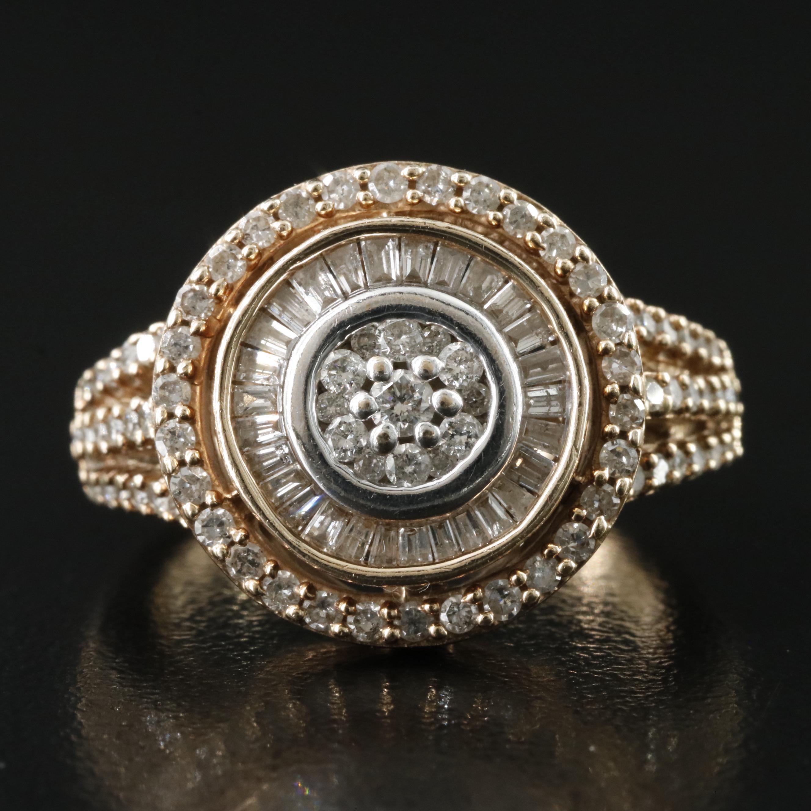 10K 1.01 CTW Diamond Ring