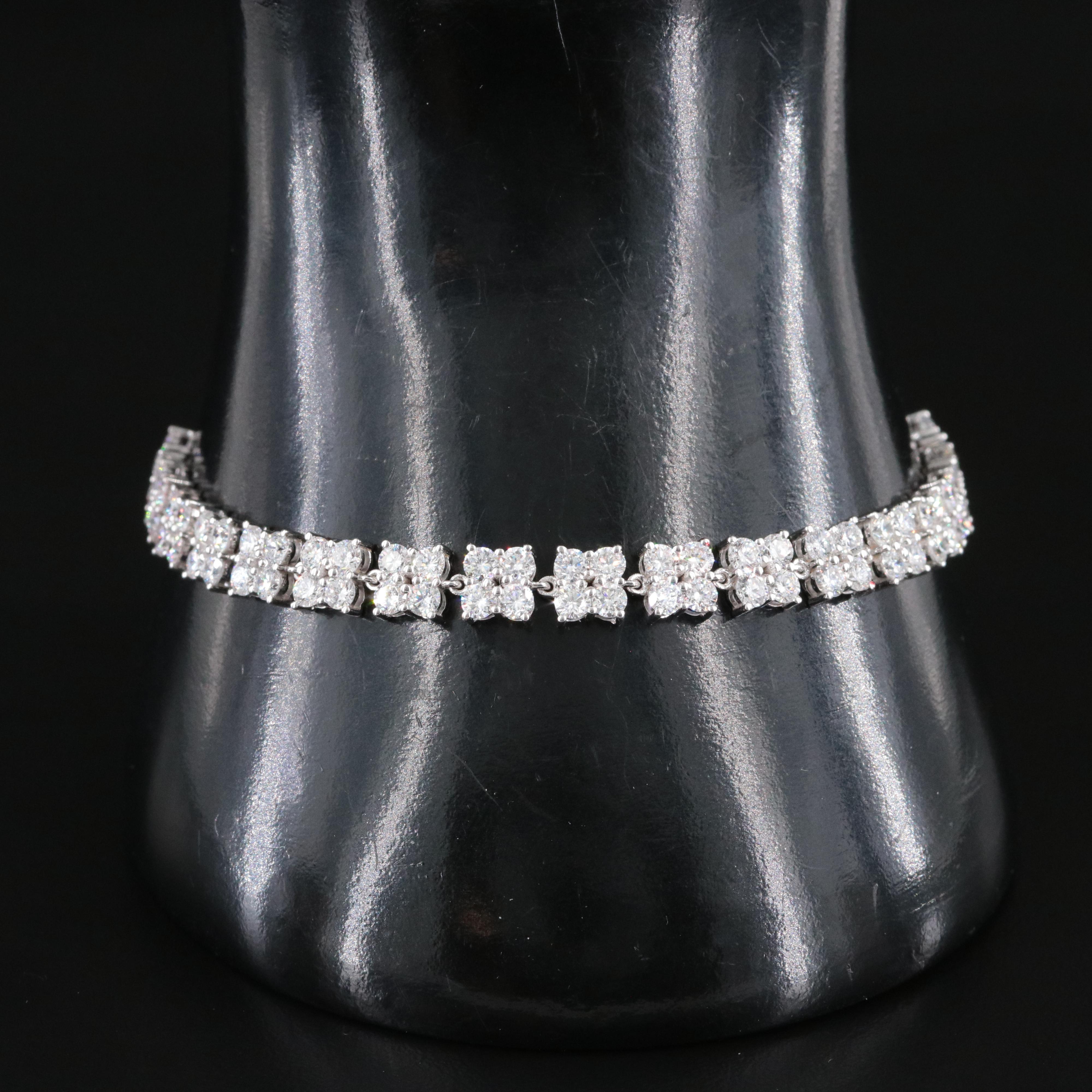 14K 4.84 CTW Lab Grown Diamond Bracelet with IGI Jewelry Report