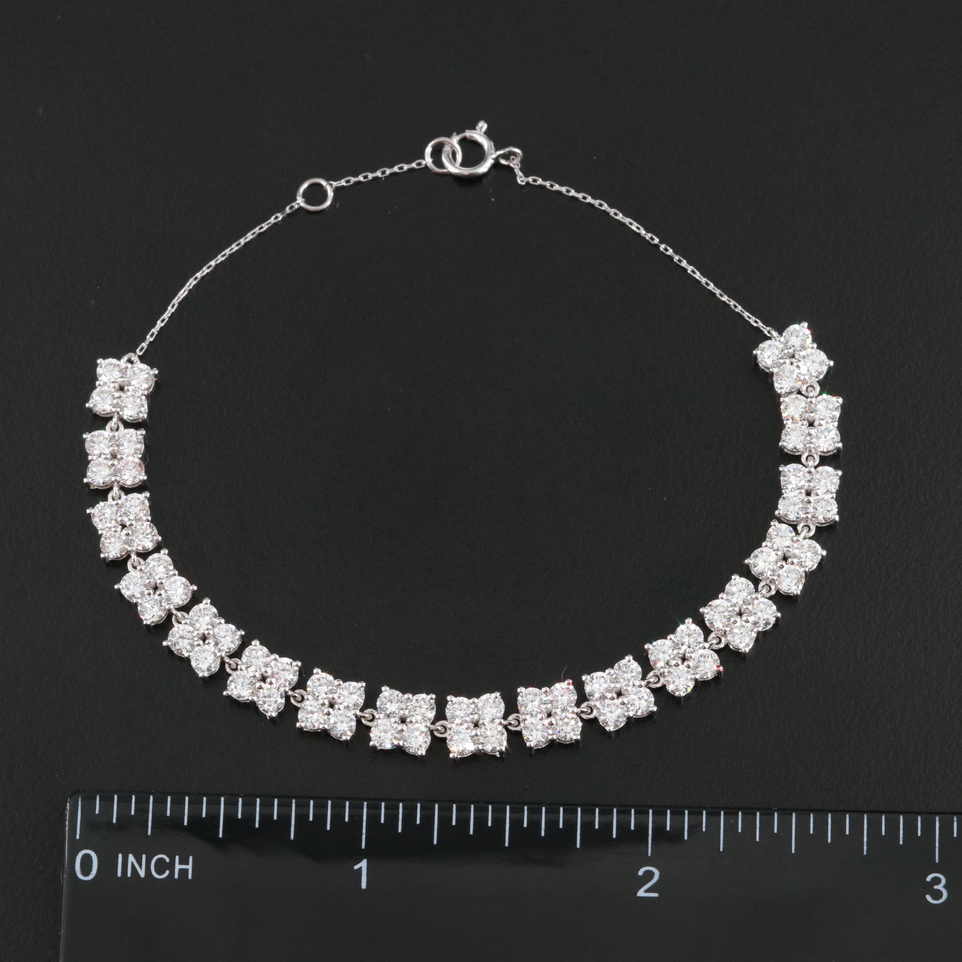 14K 4.84 CTW Lab Grown Diamond Bracelet with IGI Jewelry Report