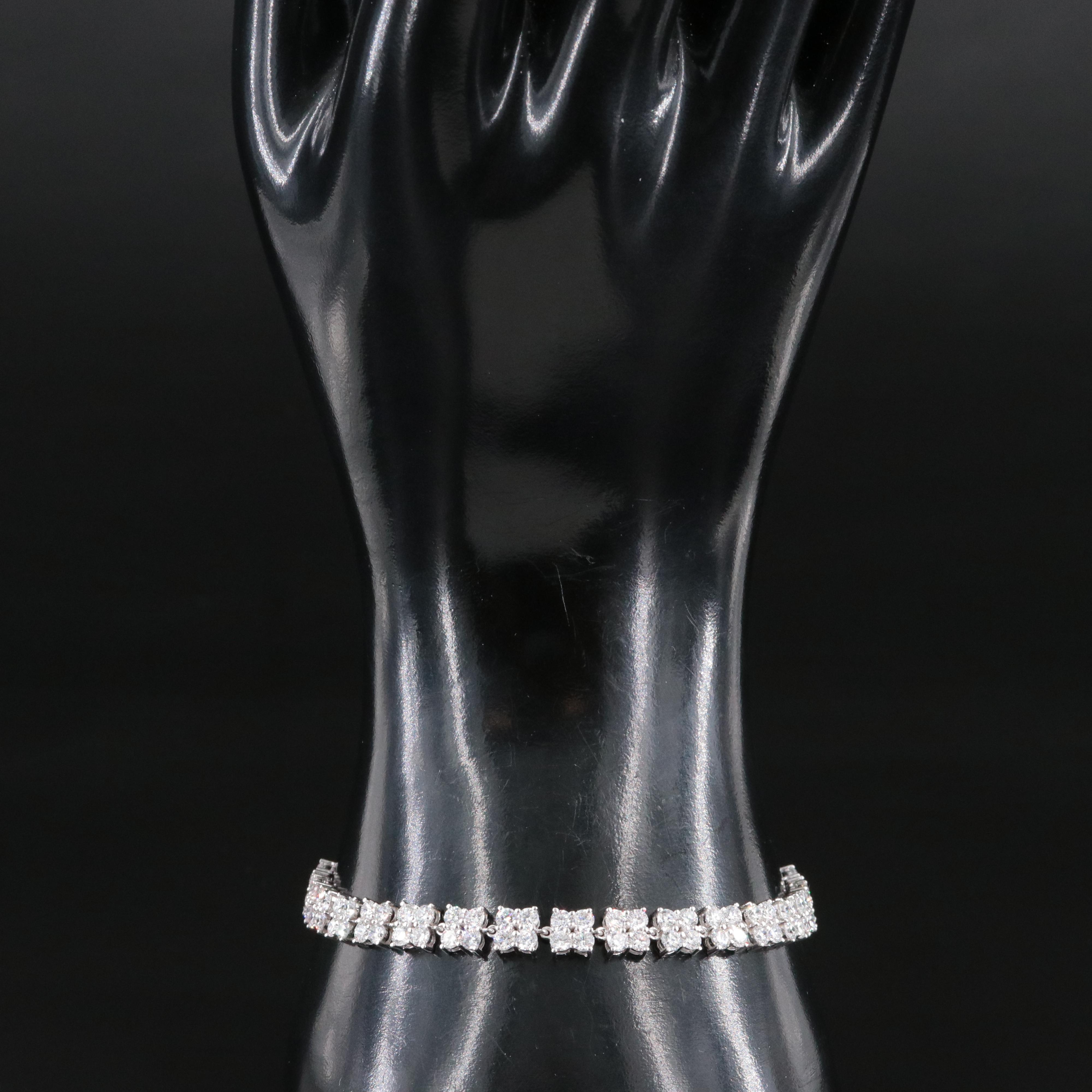 14K 4.84 CTW Lab Grown Diamond Bracelet with IGI Jewelry Report