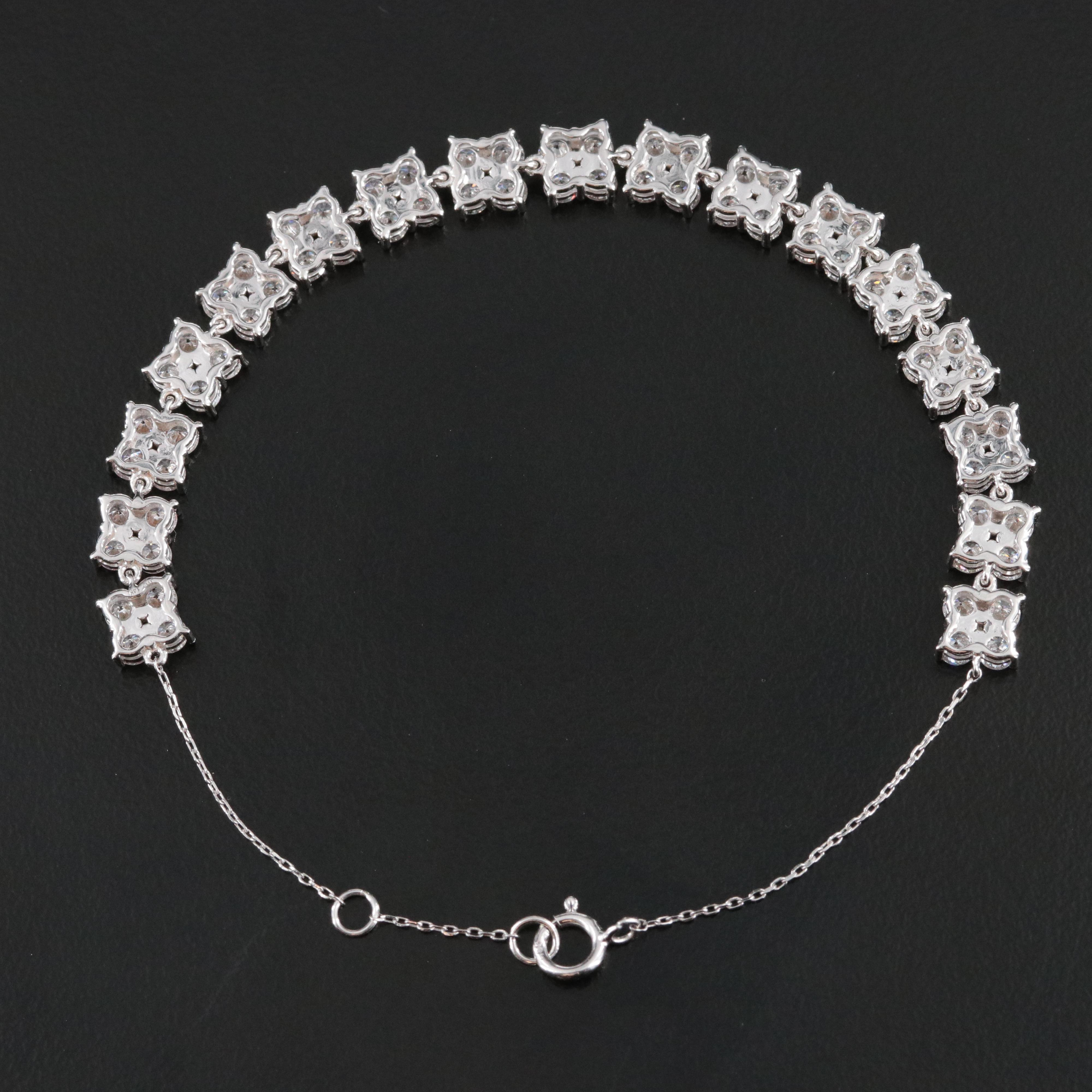 14K 4.84 CTW Lab Grown Diamond Bracelet with IGI Jewelry Report