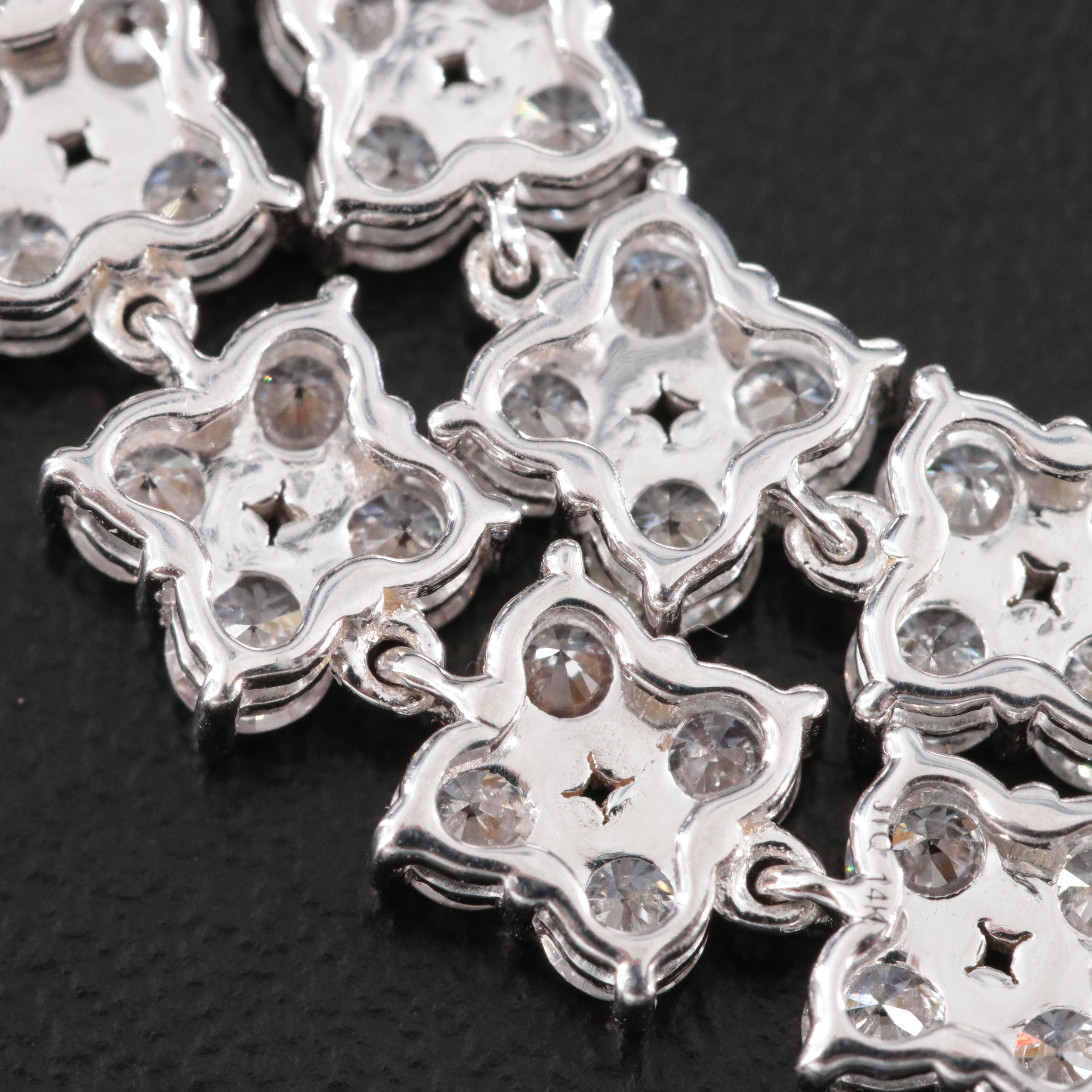 14K 4.84 CTW Lab Grown Diamond Bracelet with IGI Jewelry Report