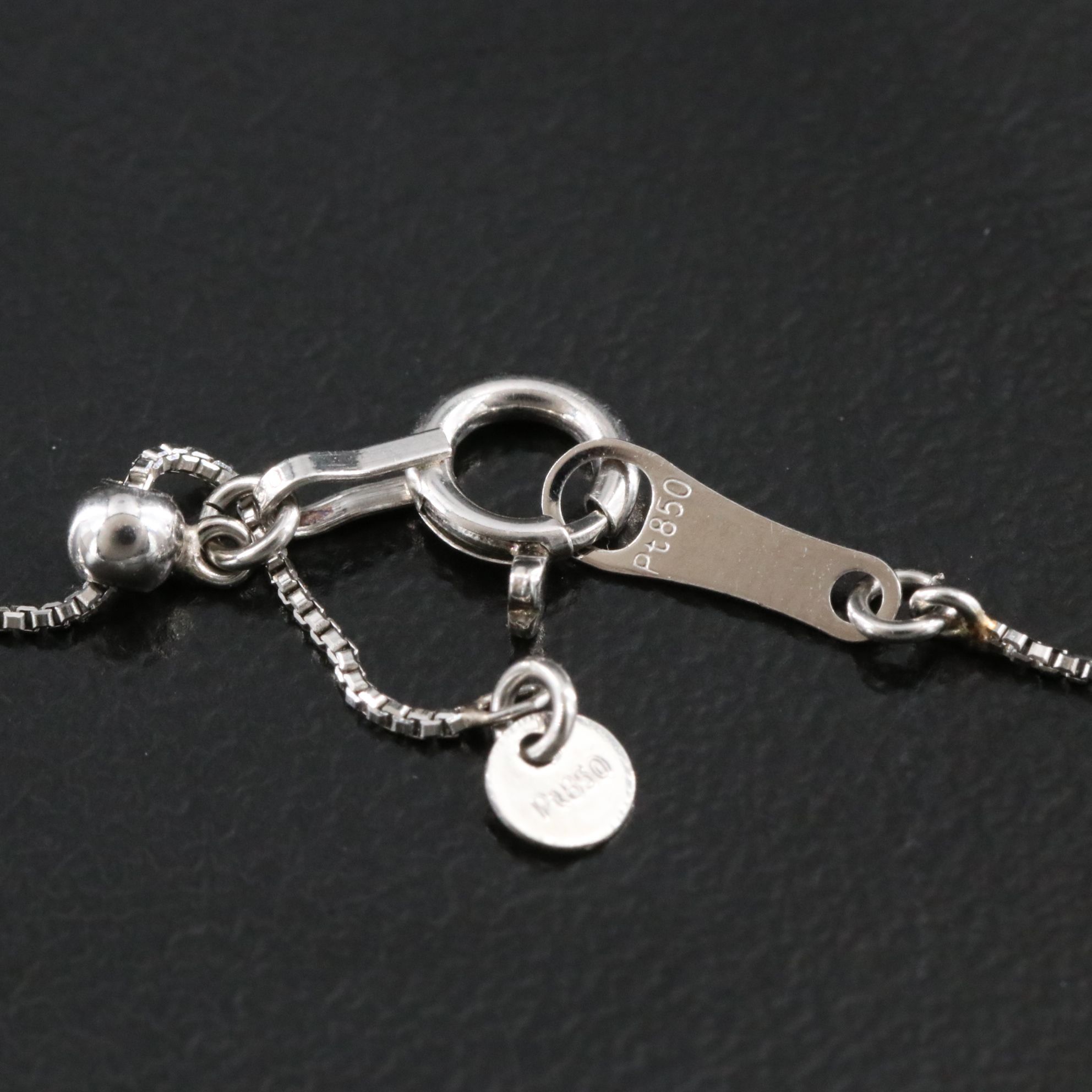 Platinum 0.30 CTW Diamond Love Knot Diamond Trembler Necklace