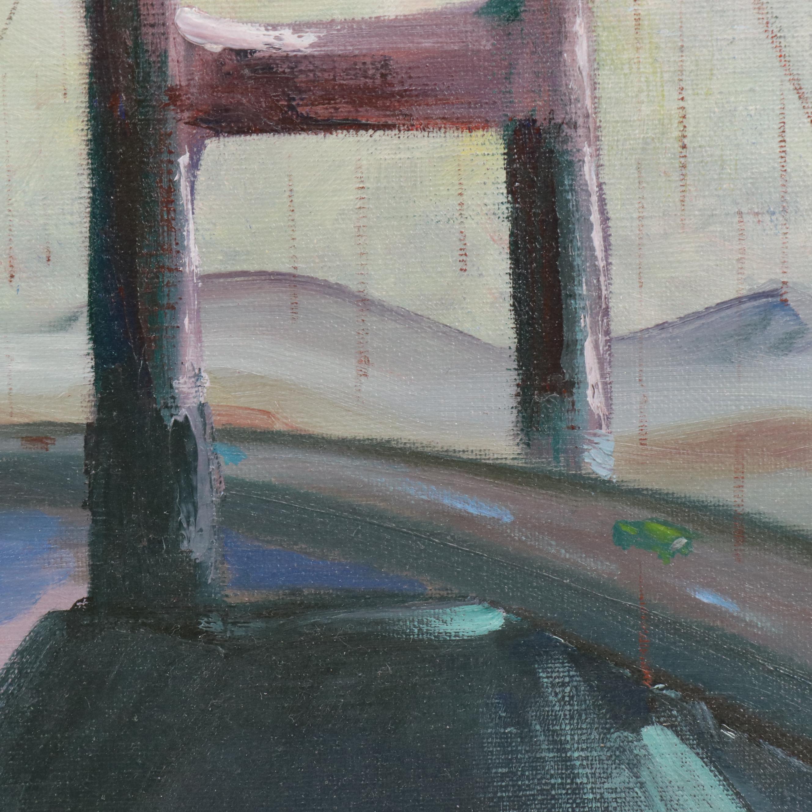 Allsop Oil Painting of Golden Gate Bridge, Circa 1970