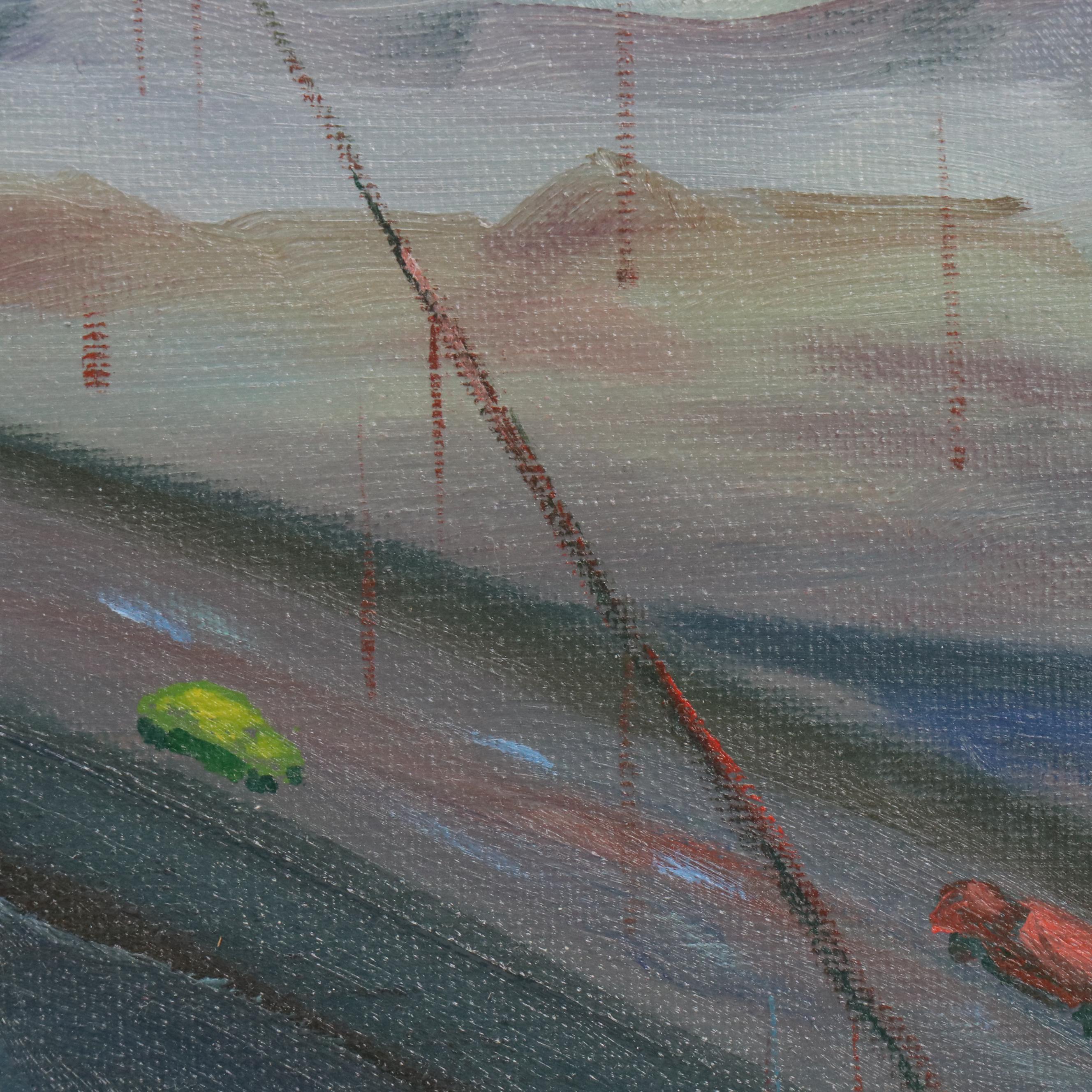 Allsop Oil Painting of Golden Gate Bridge, Circa 1970