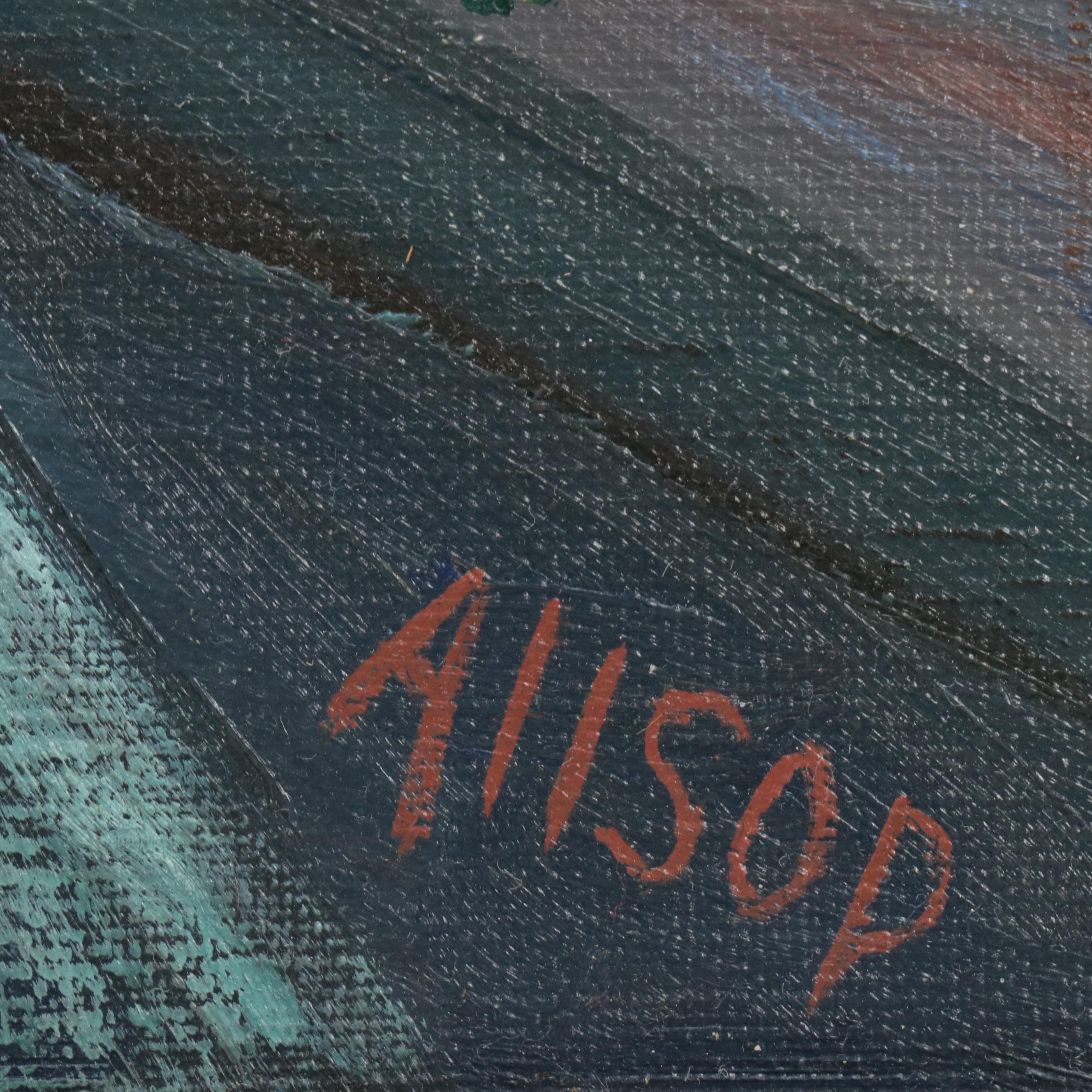 Allsop Oil Painting of Golden Gate Bridge, Circa 1970