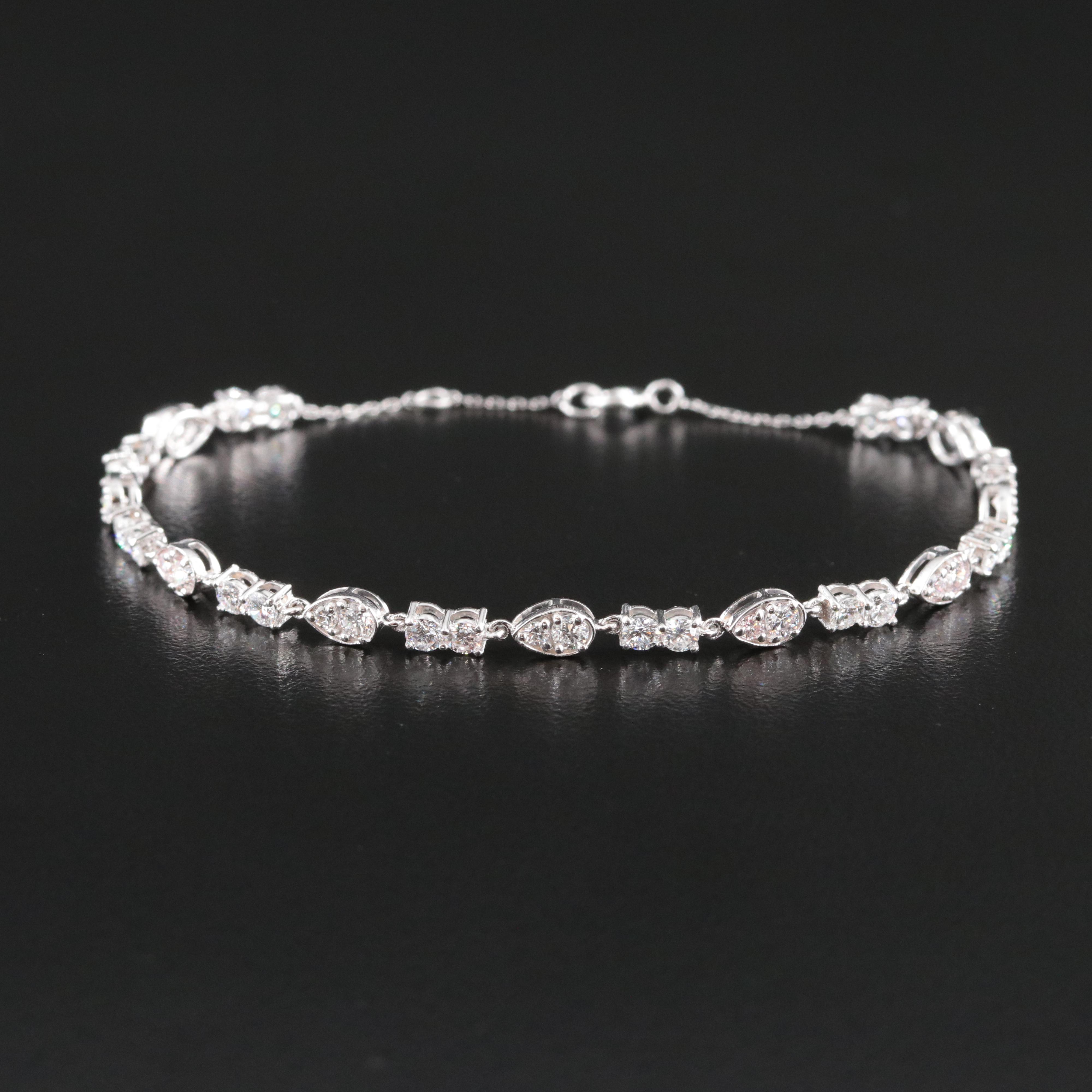 14K 2.27 CTW Lab Grown Diamond Bracelet with IGI Jewelry Report