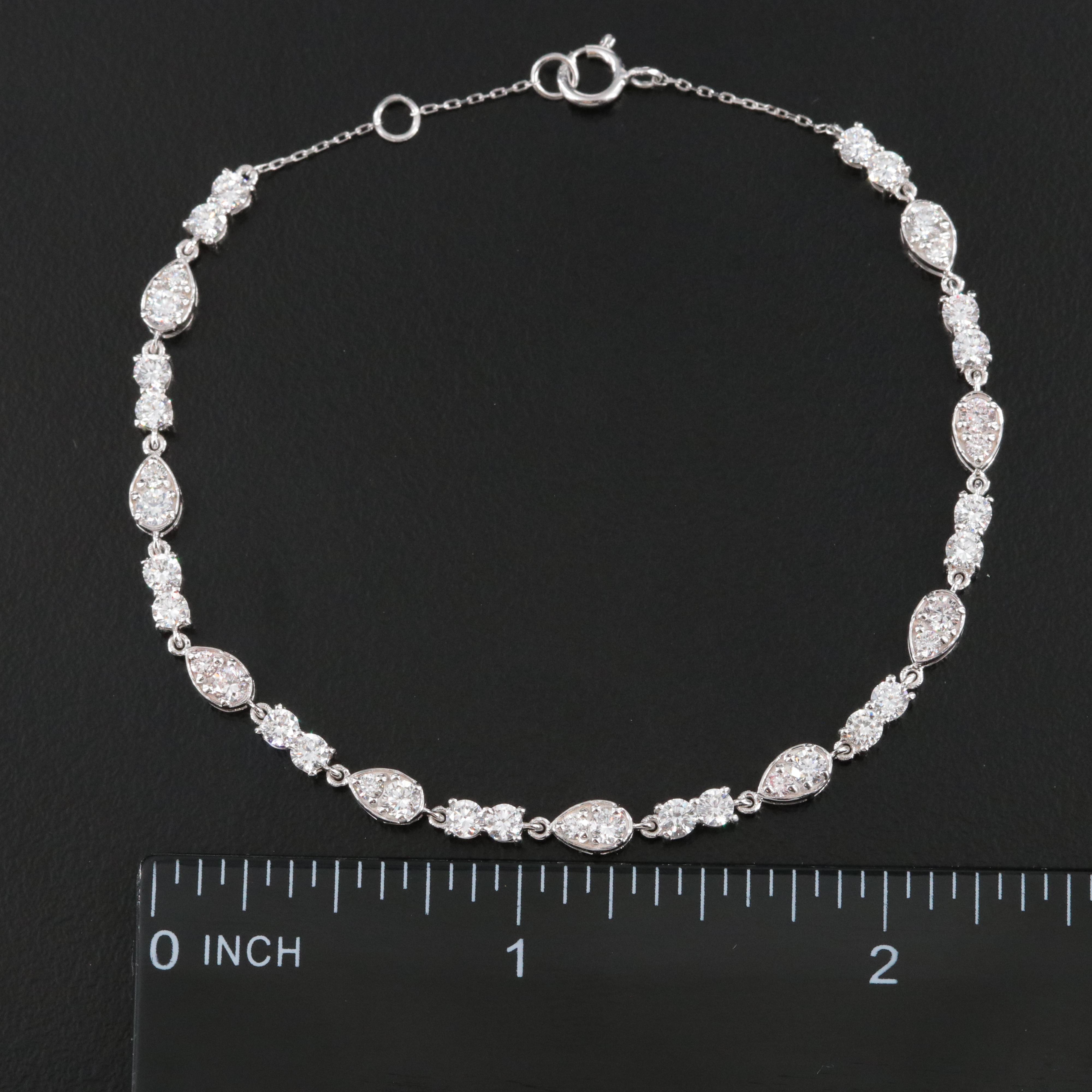 14K 2.27 CTW Lab Grown Diamond Bracelet with IGI Jewelry Report