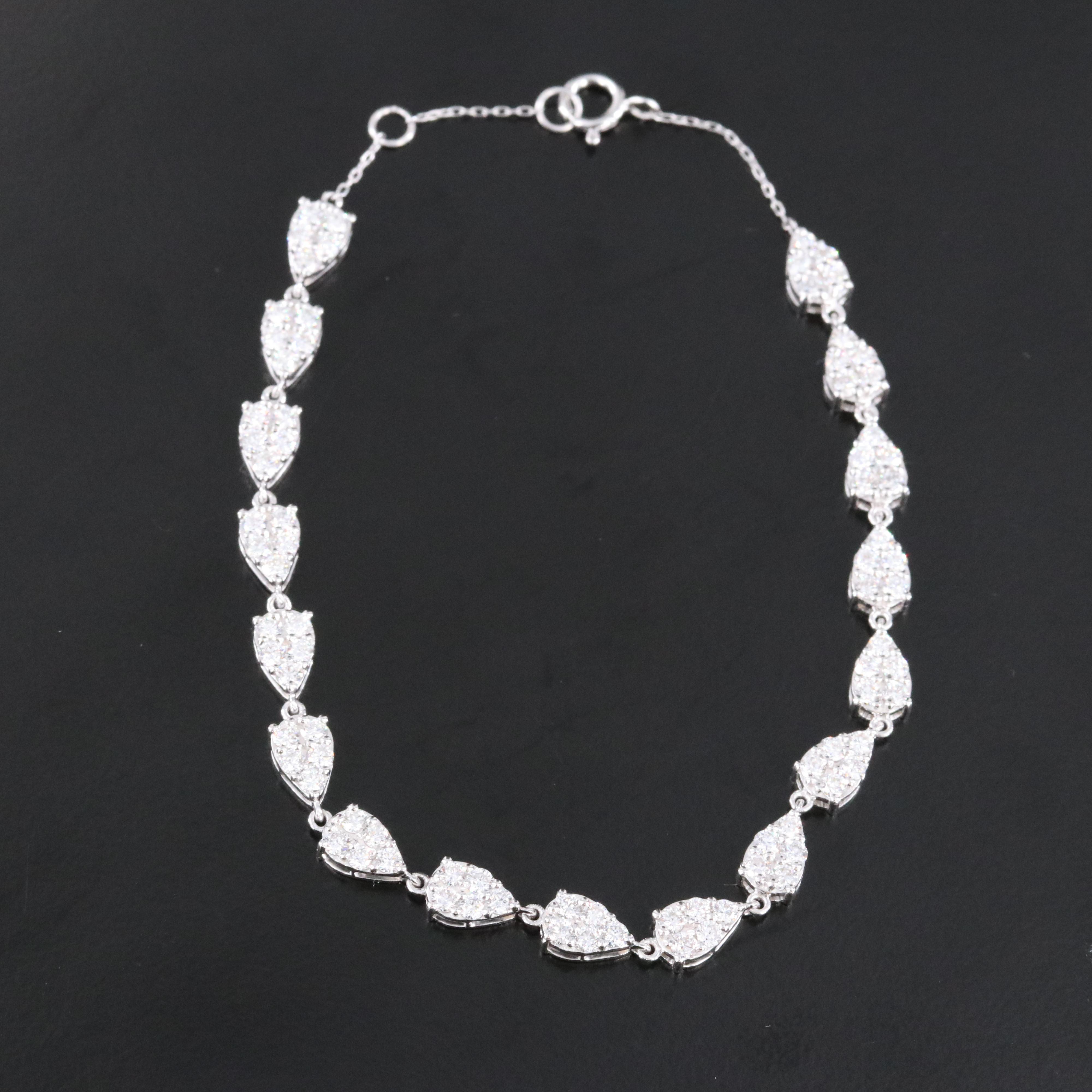 14K 2.15 CTW Lab Grown Diamond Bracelet with IGI Jewelry Report