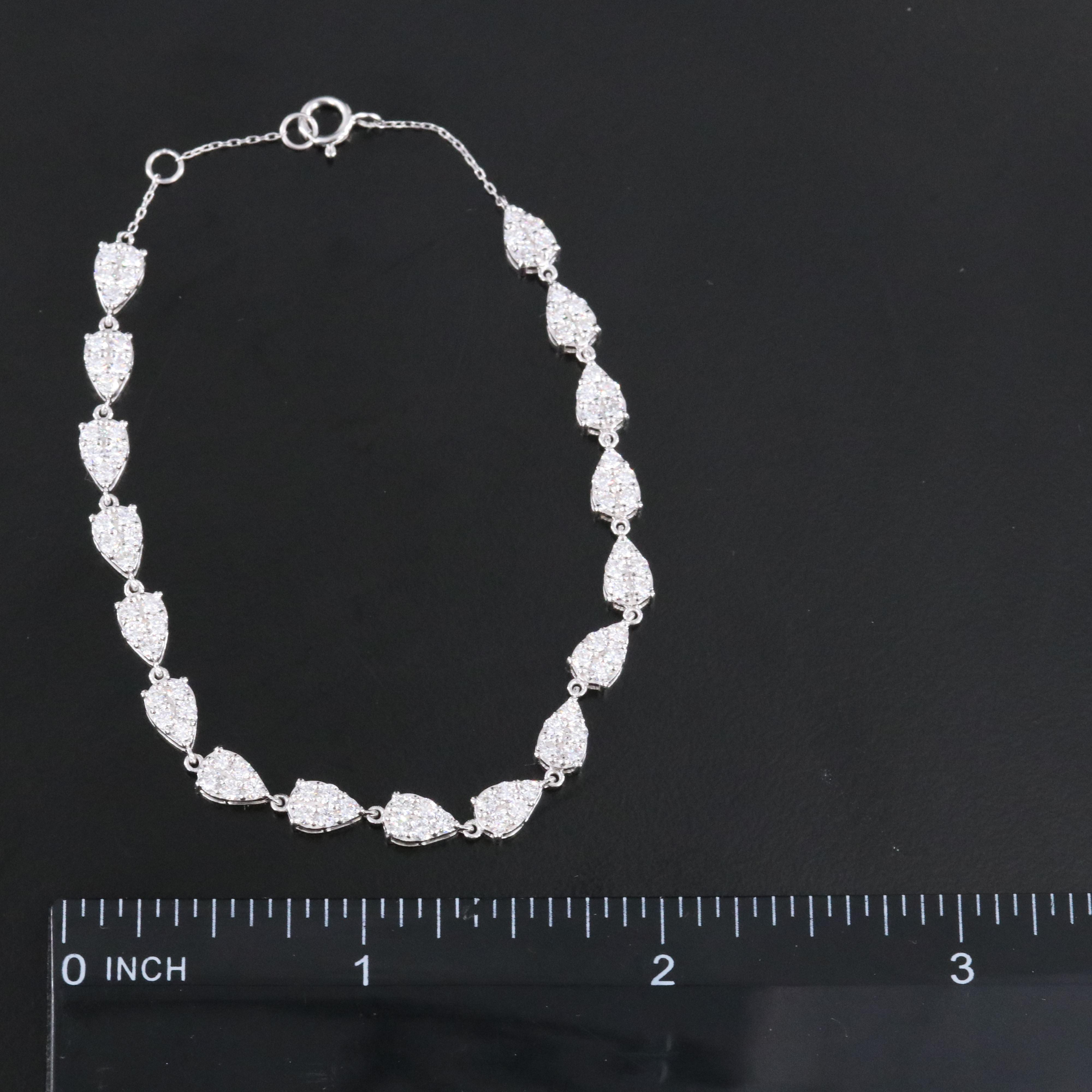 14K 2.15 CTW Lab Grown Diamond Bracelet with IGI Jewelry Report