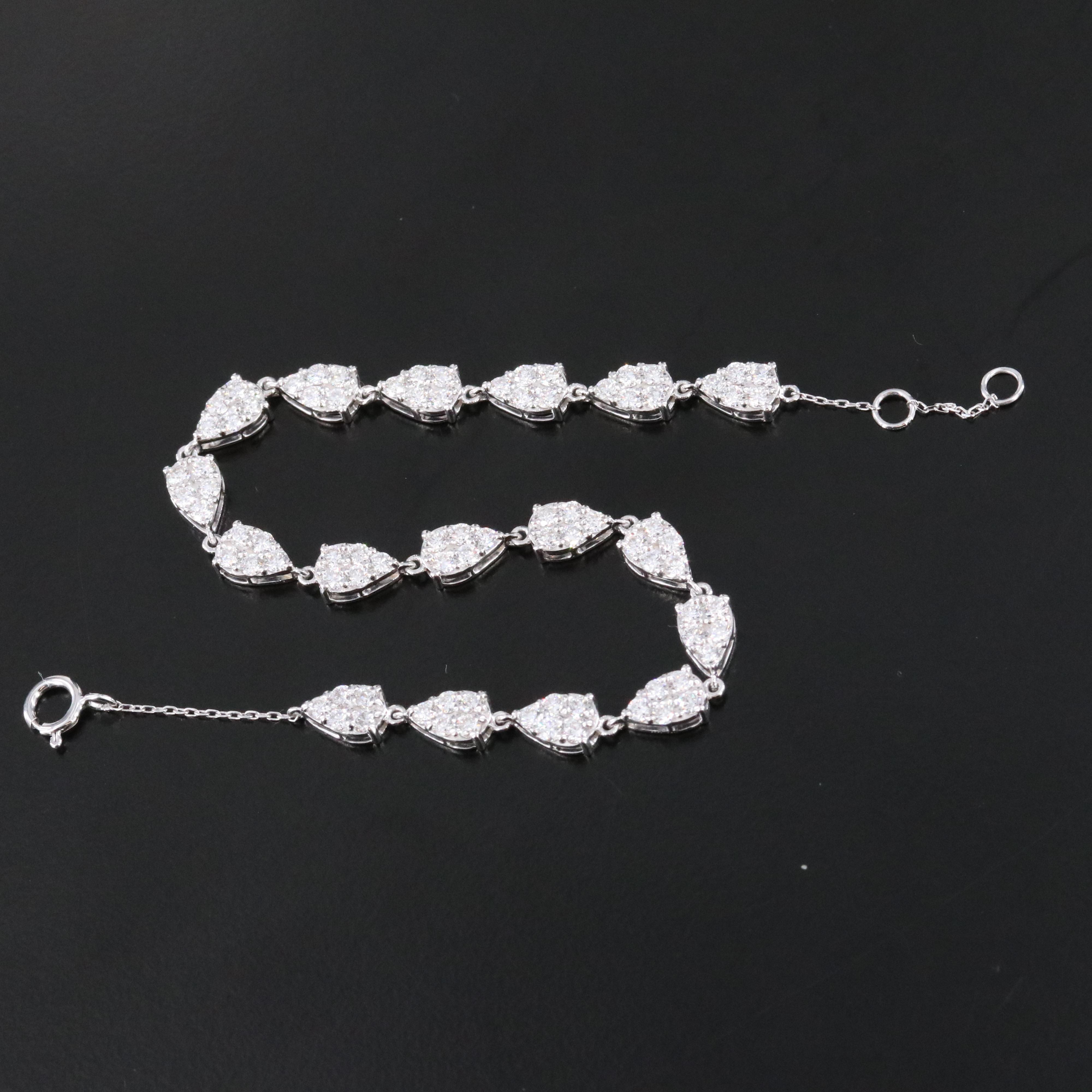 14K 2.15 CTW Lab Grown Diamond Bracelet with IGI Jewelry Report