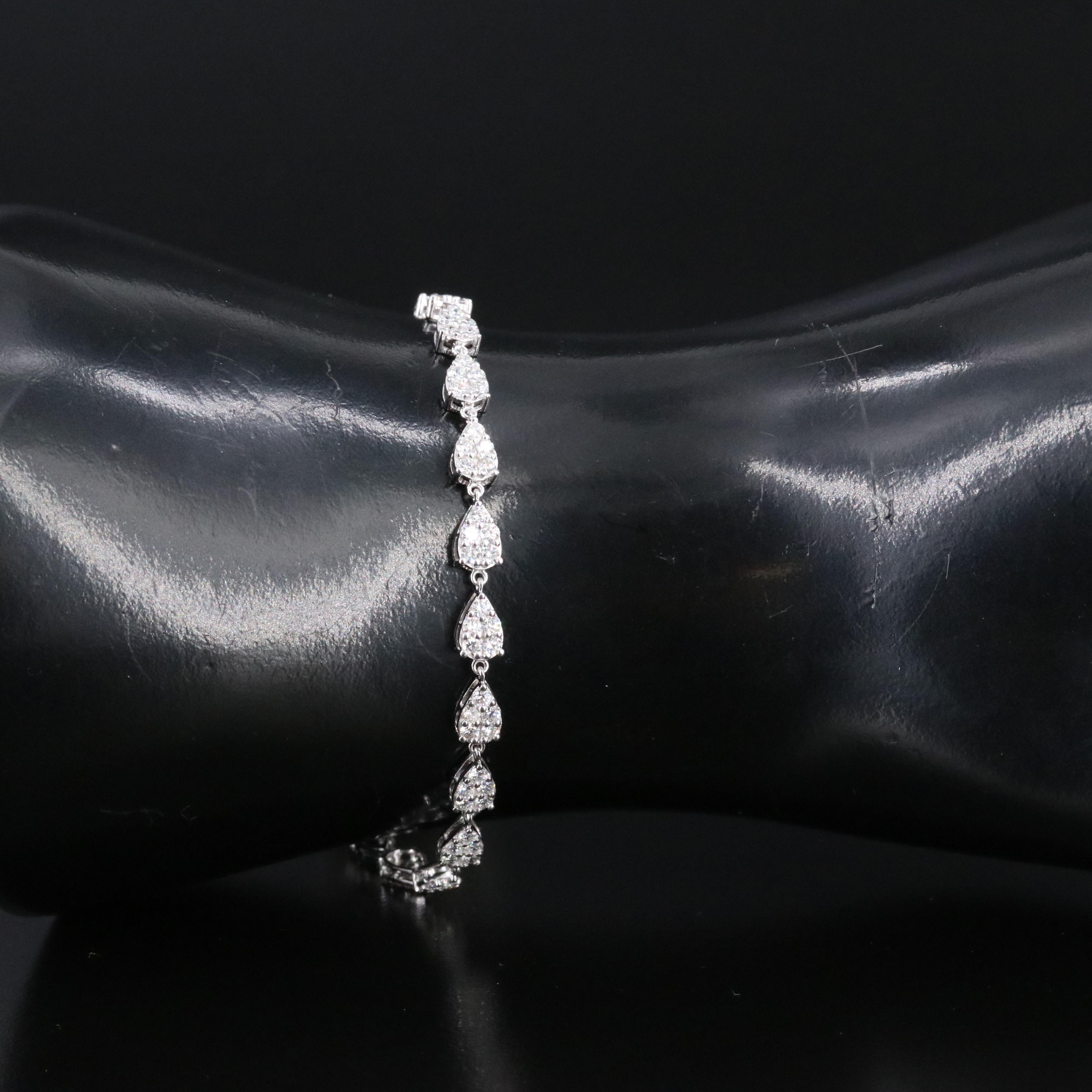 14K 2.15 CTW Lab Grown Diamond Bracelet with IGI Jewelry Report