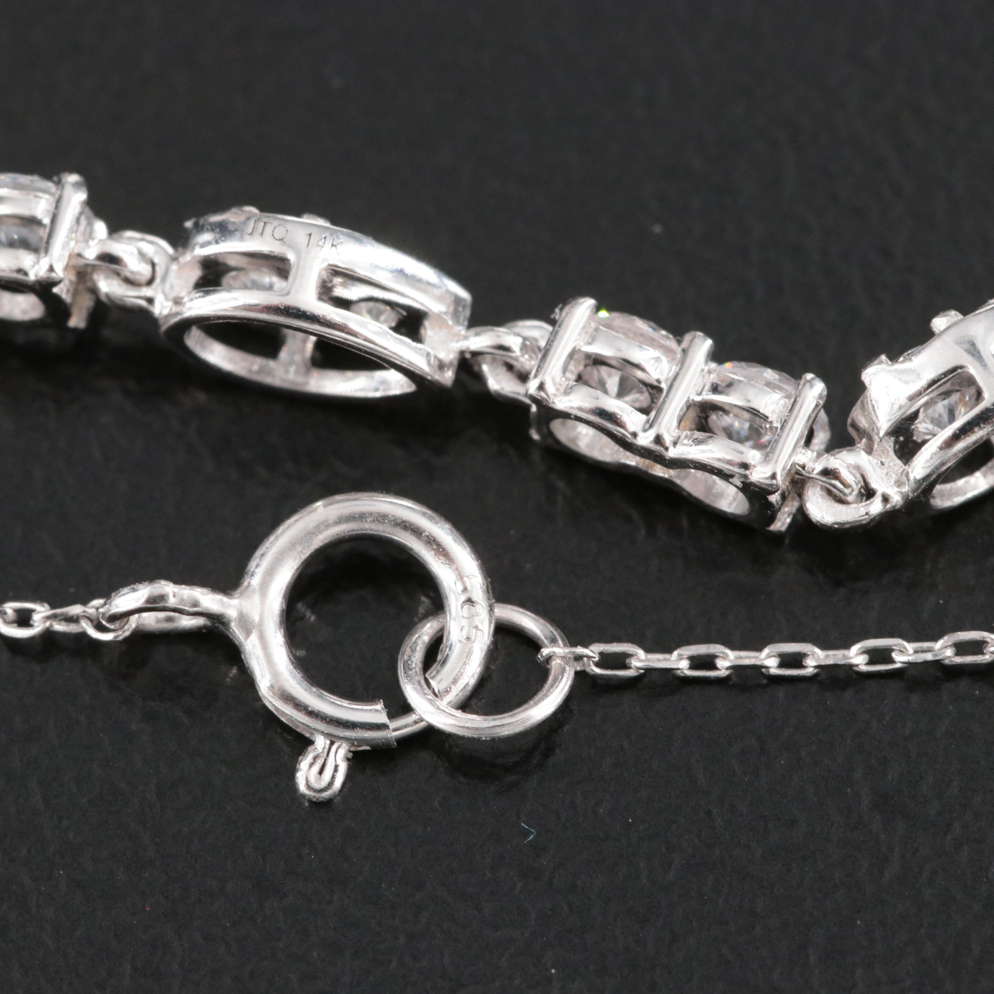 14K 2.27 CTW Lab Grown Diamond Bracelet with IGI Jewelry Report