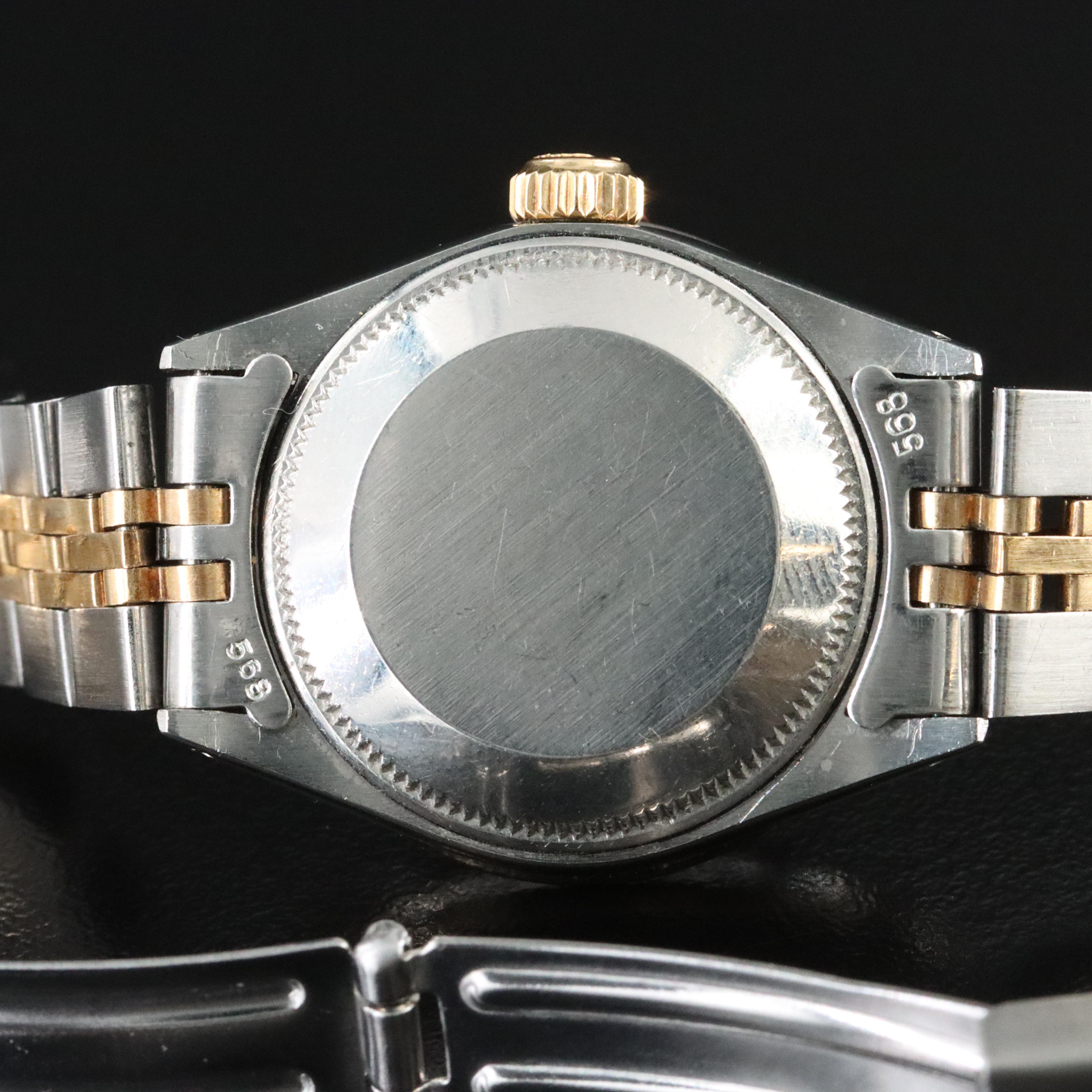 Modified Rolex 6917 Custom Diamond Dial and Bezel with Non Rolex Watch Band