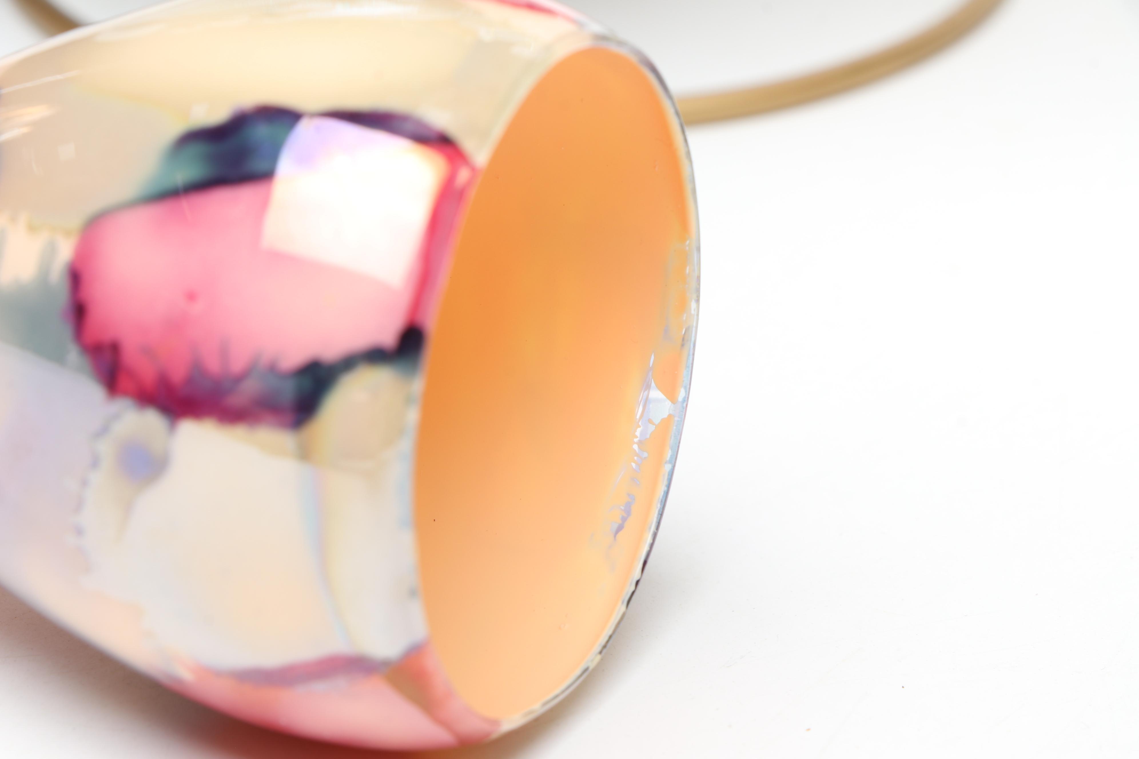 Capiz Shell Angels with Hand-Painted and Art Glass Ornaments