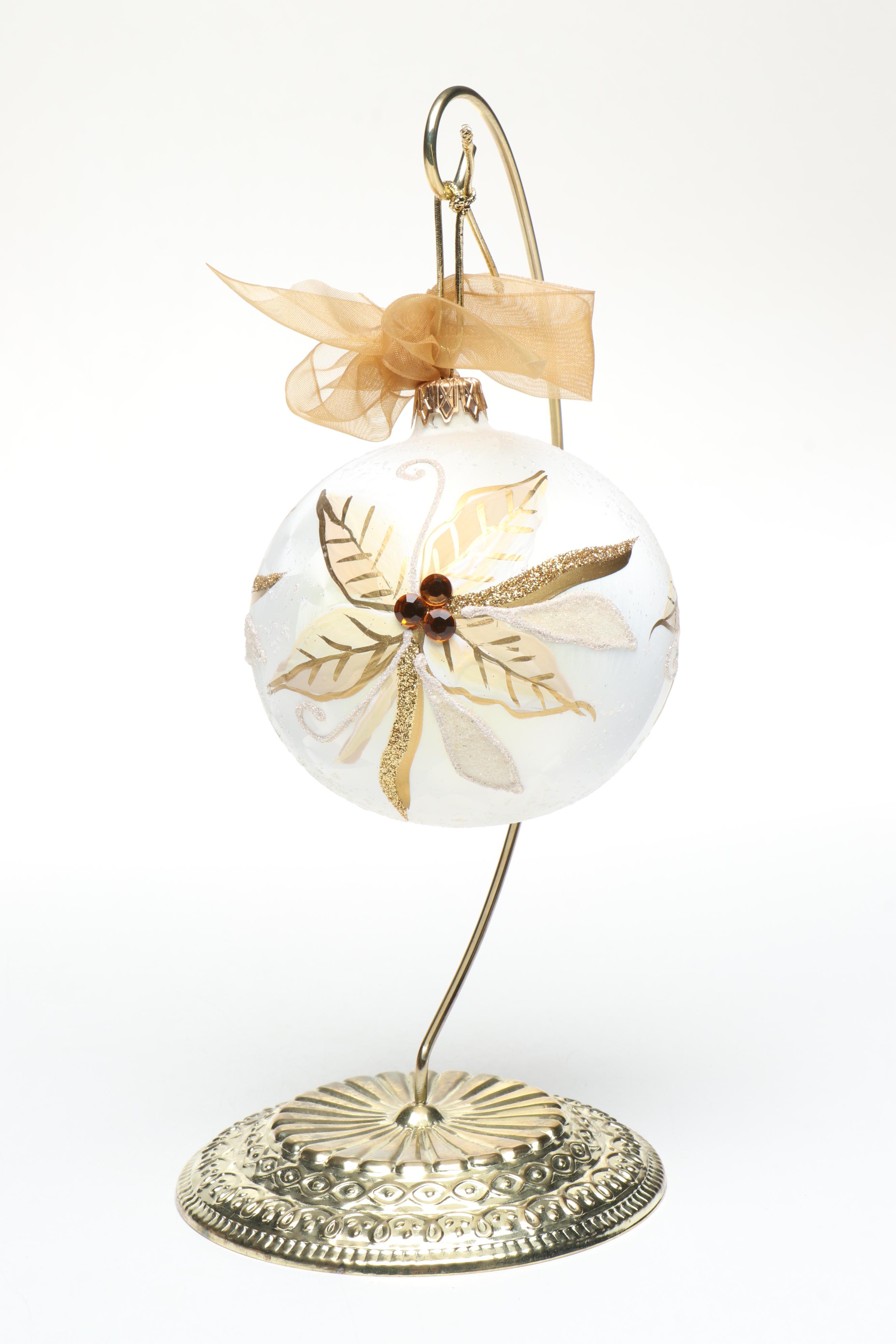 Capiz Shell Angels with Hand-Painted and Art Glass Ornaments