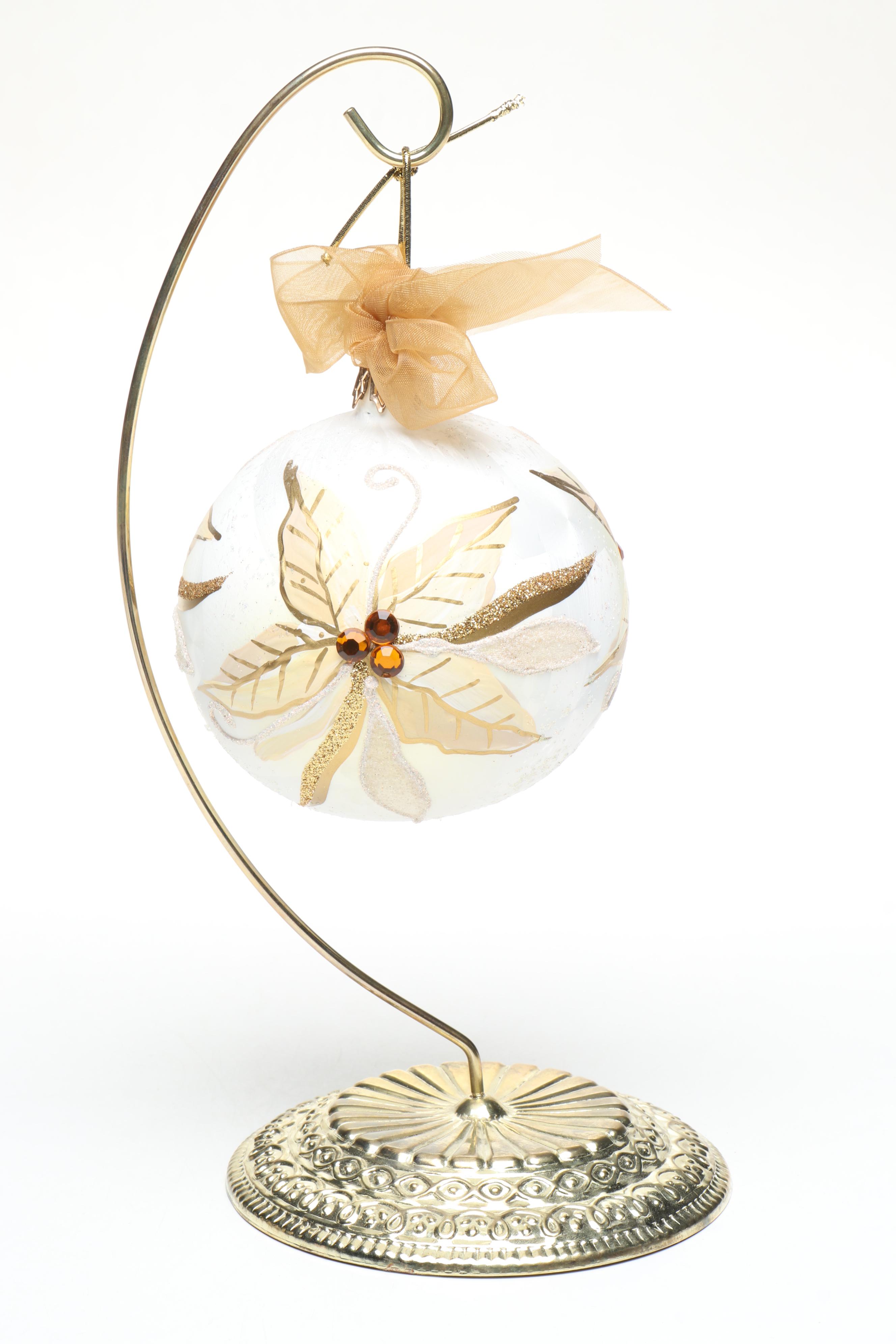 Capiz Shell Angels with Hand-Painted and Art Glass Ornaments