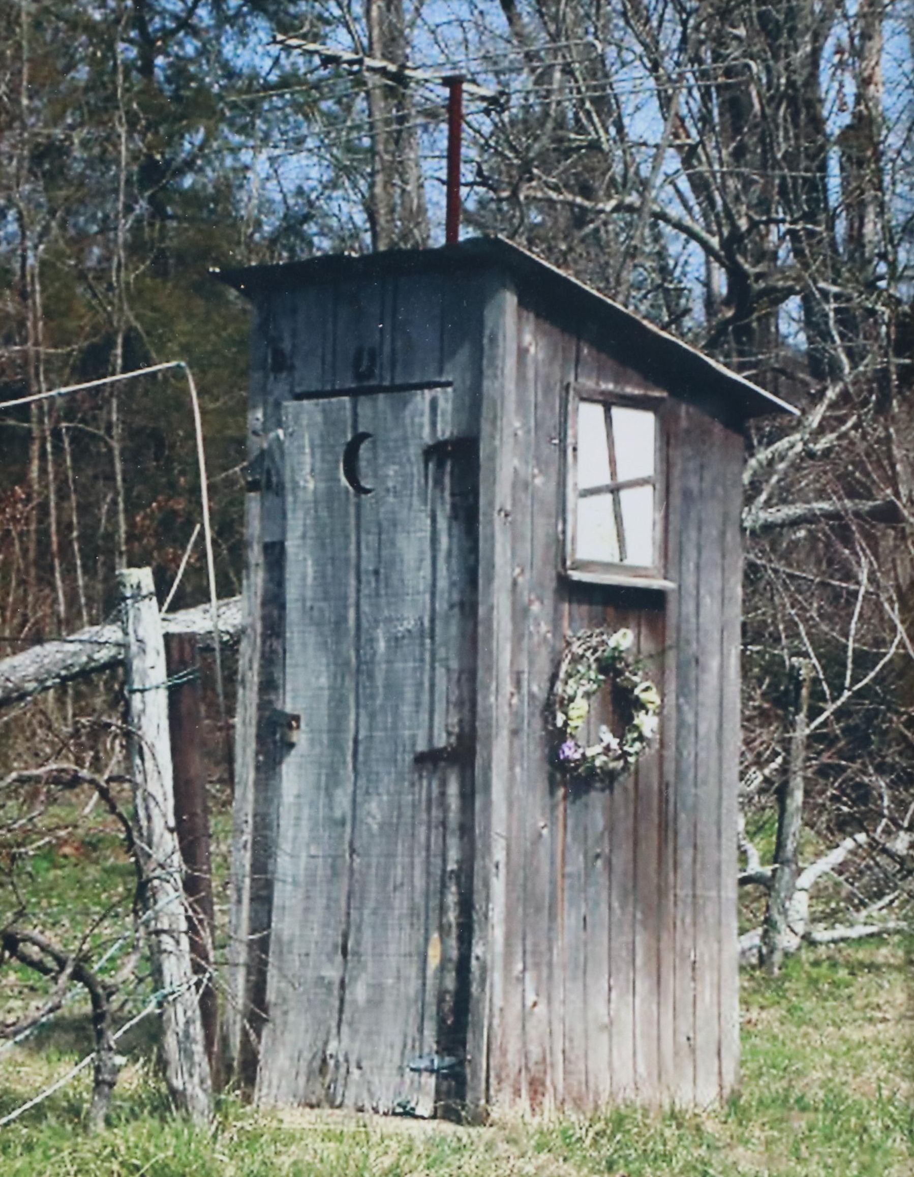 Digital Photograph of Wooden Outhouse, Circa 2010