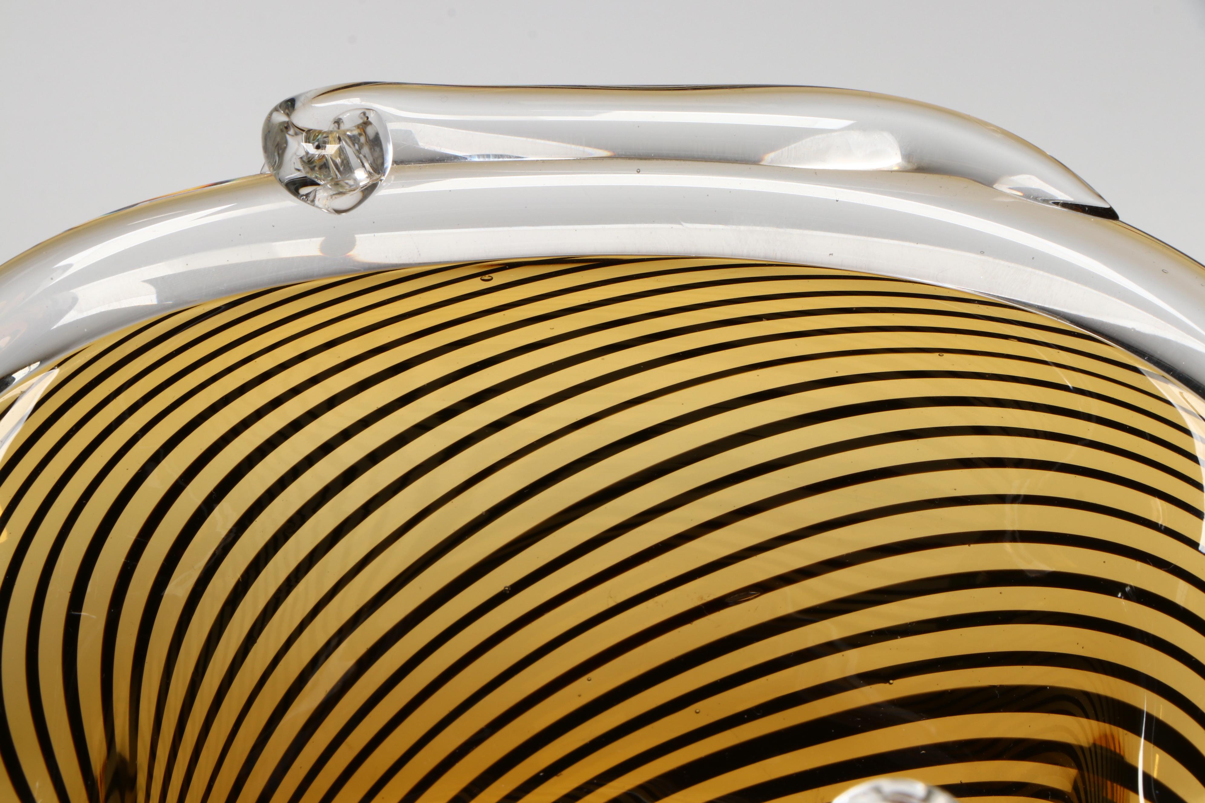 Makora Krosno Glass Vase with More Art Glass Vases, Paperweight, and Jar