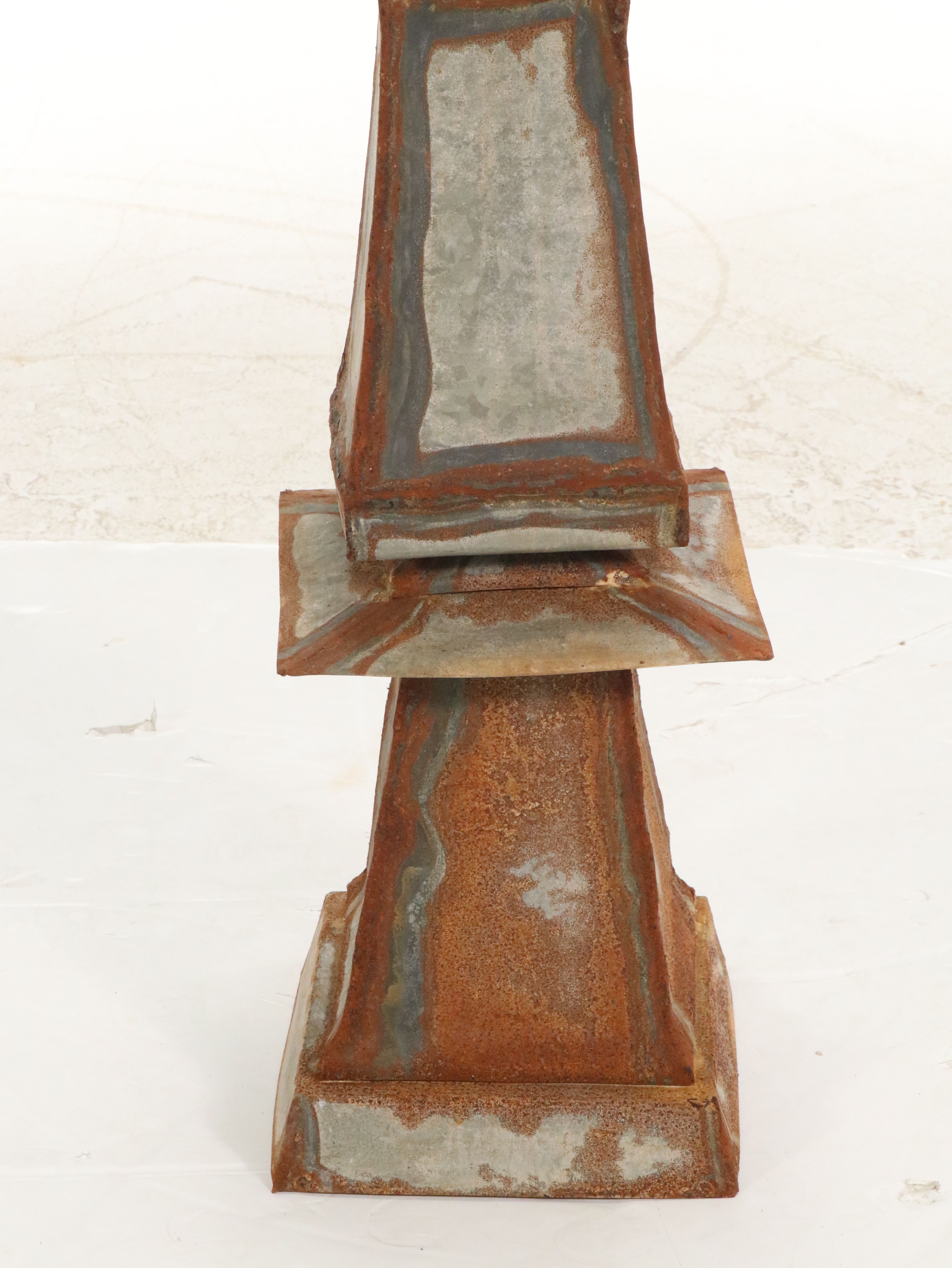 Galvanized Sheet Metal Traditional Style Rooftop Finial