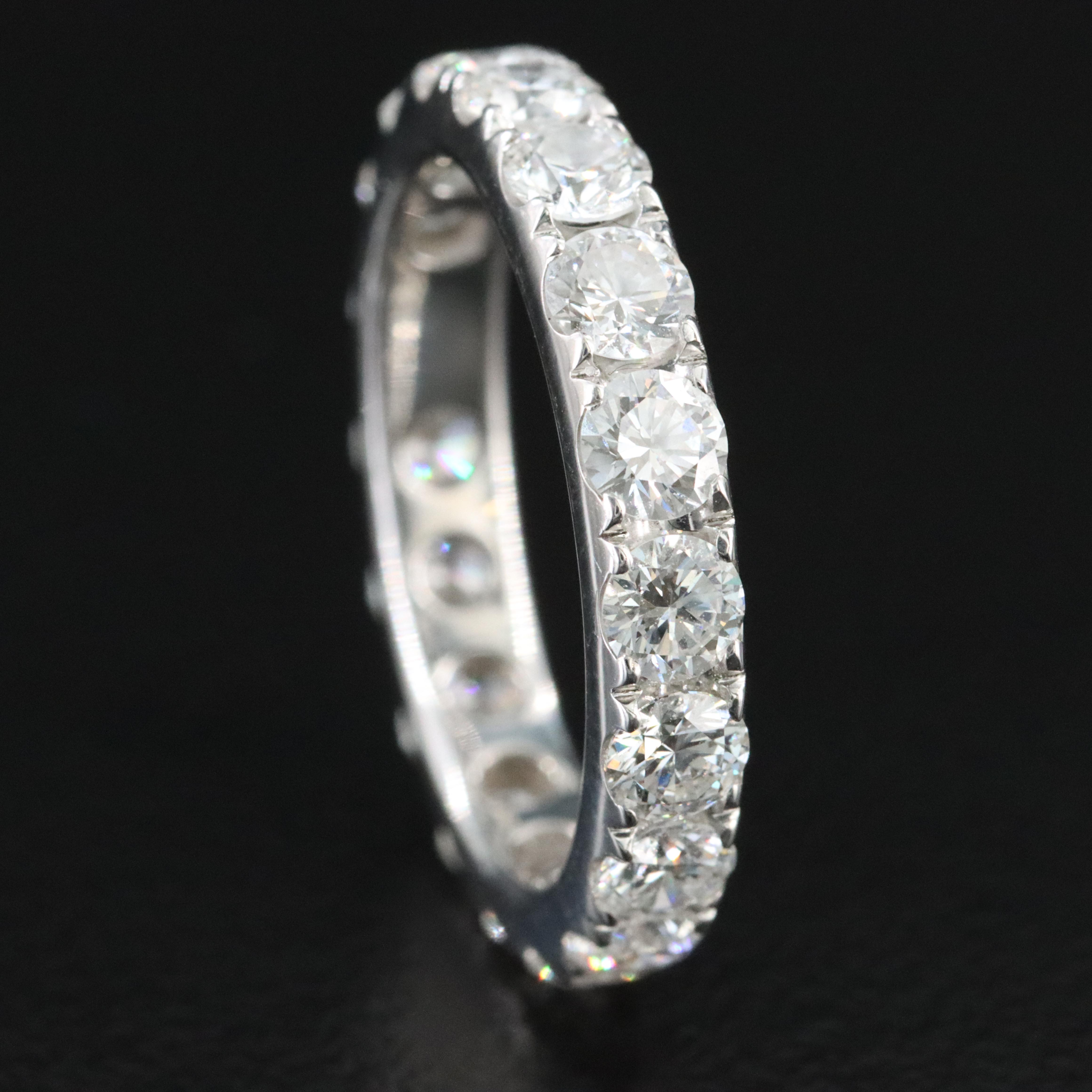 18K 2.52 CTW Lab Grown Diamond Eternity Band