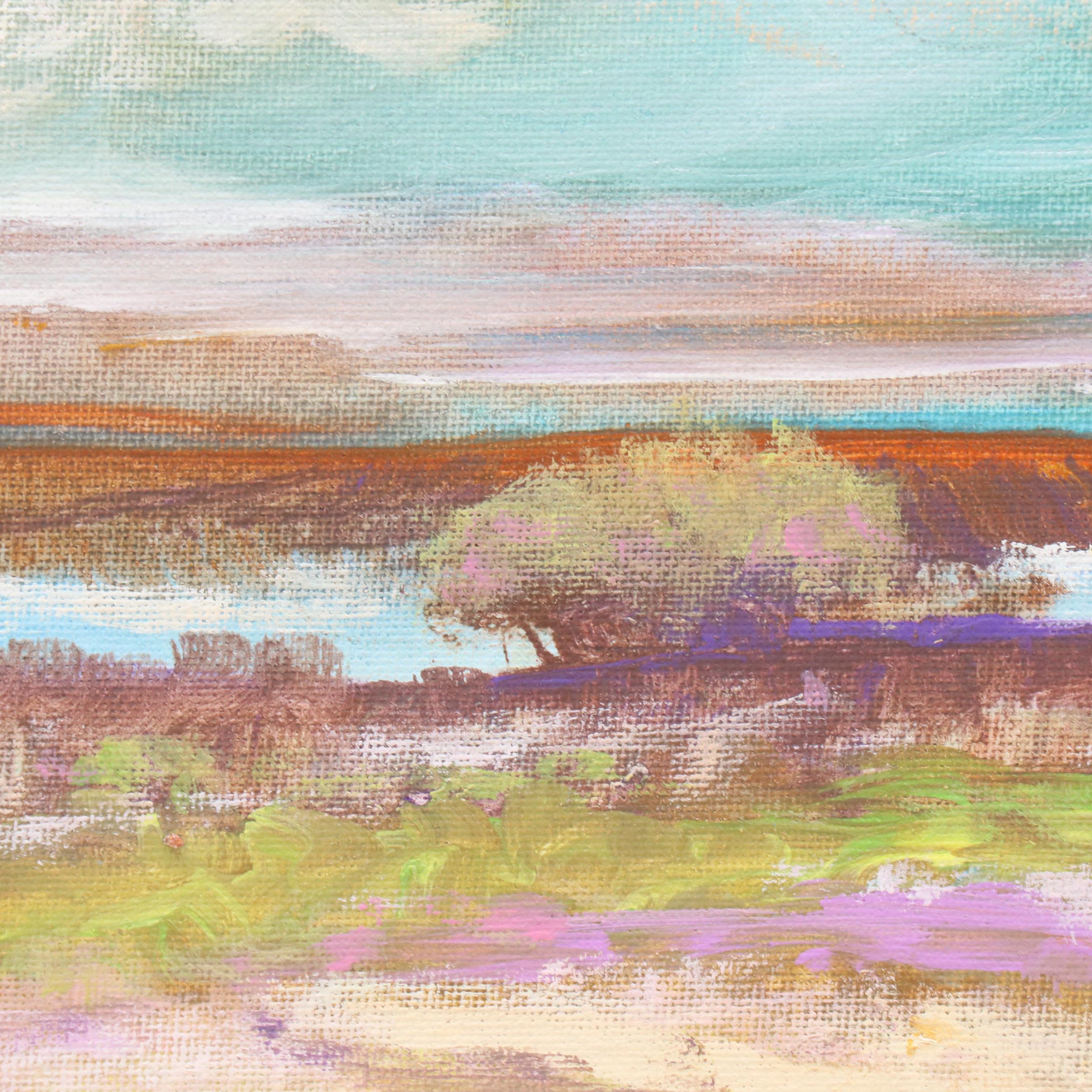 Robert Riddle Baker Acrylic Landscape Painting "The Path to the Horizon," 2024