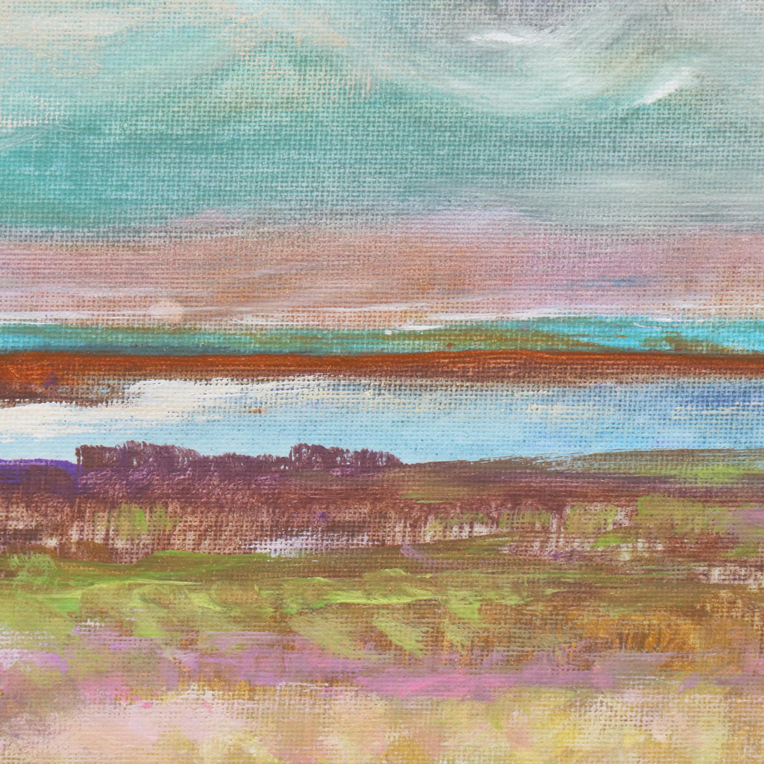 Robert Riddle Baker Acrylic Landscape Painting "The Path to the Horizon," 2024