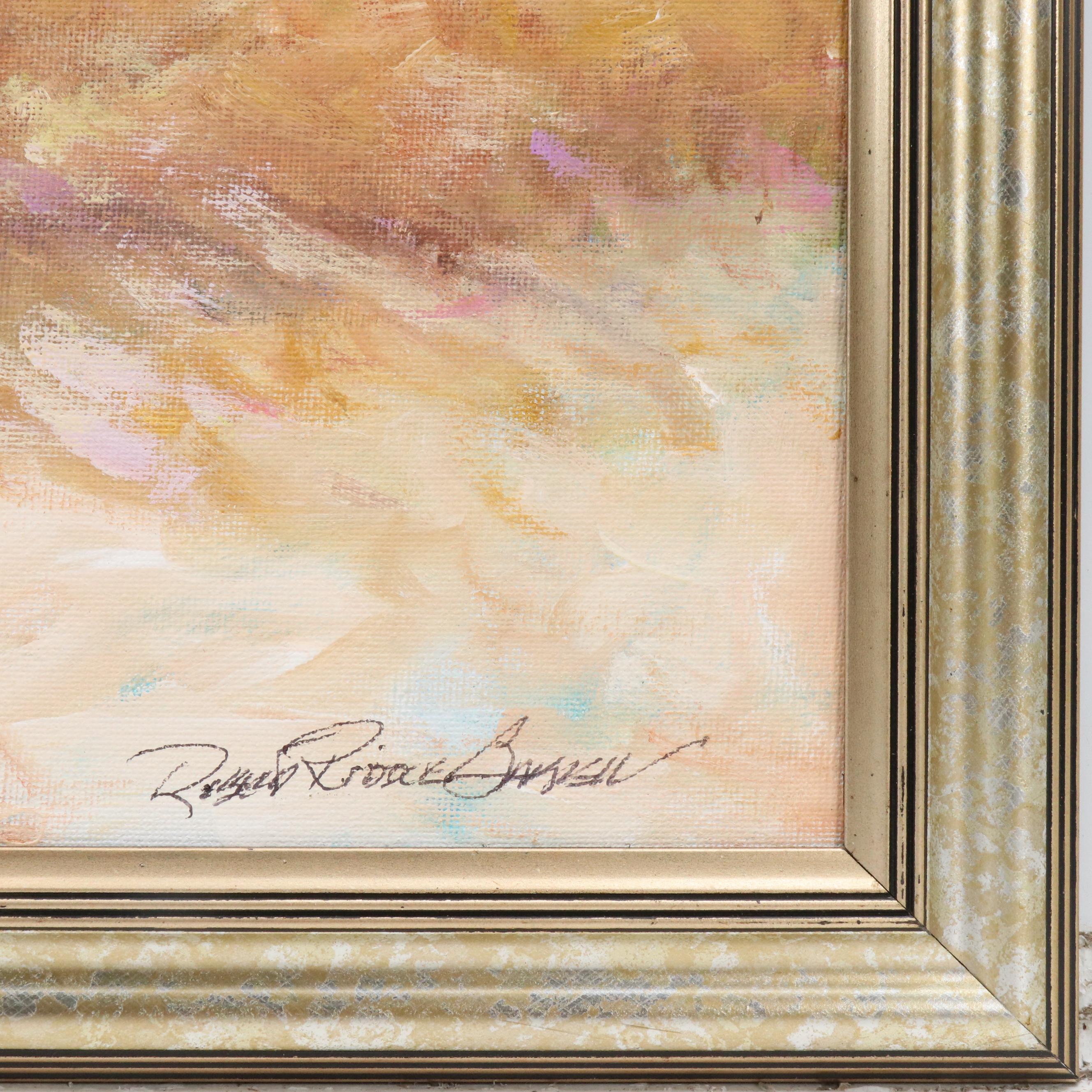 Robert Riddle Baker Acrylic Landscape Painting "The Path to the Horizon," 2024