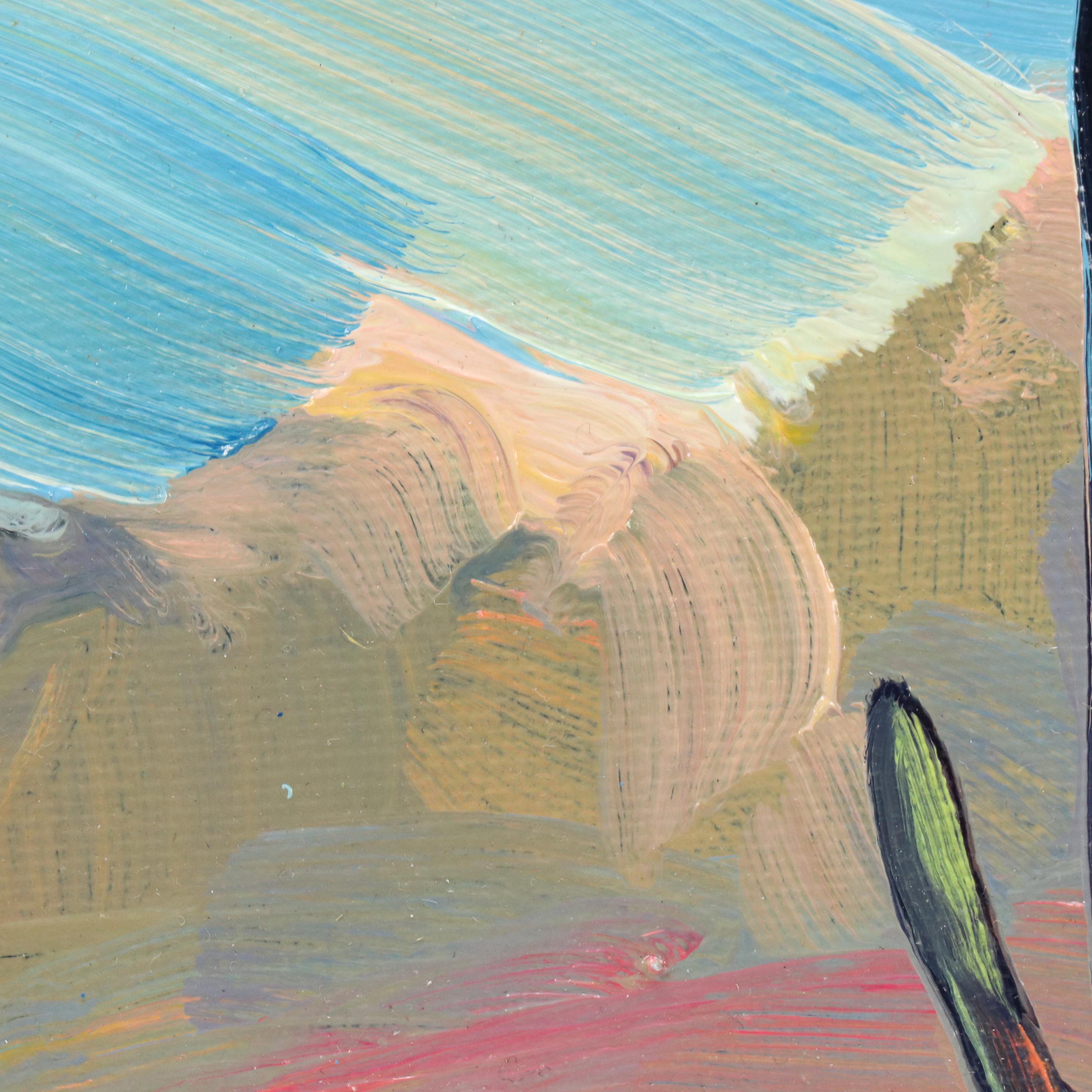 William Hawkins Desert Landscape Oil Painting, 2025