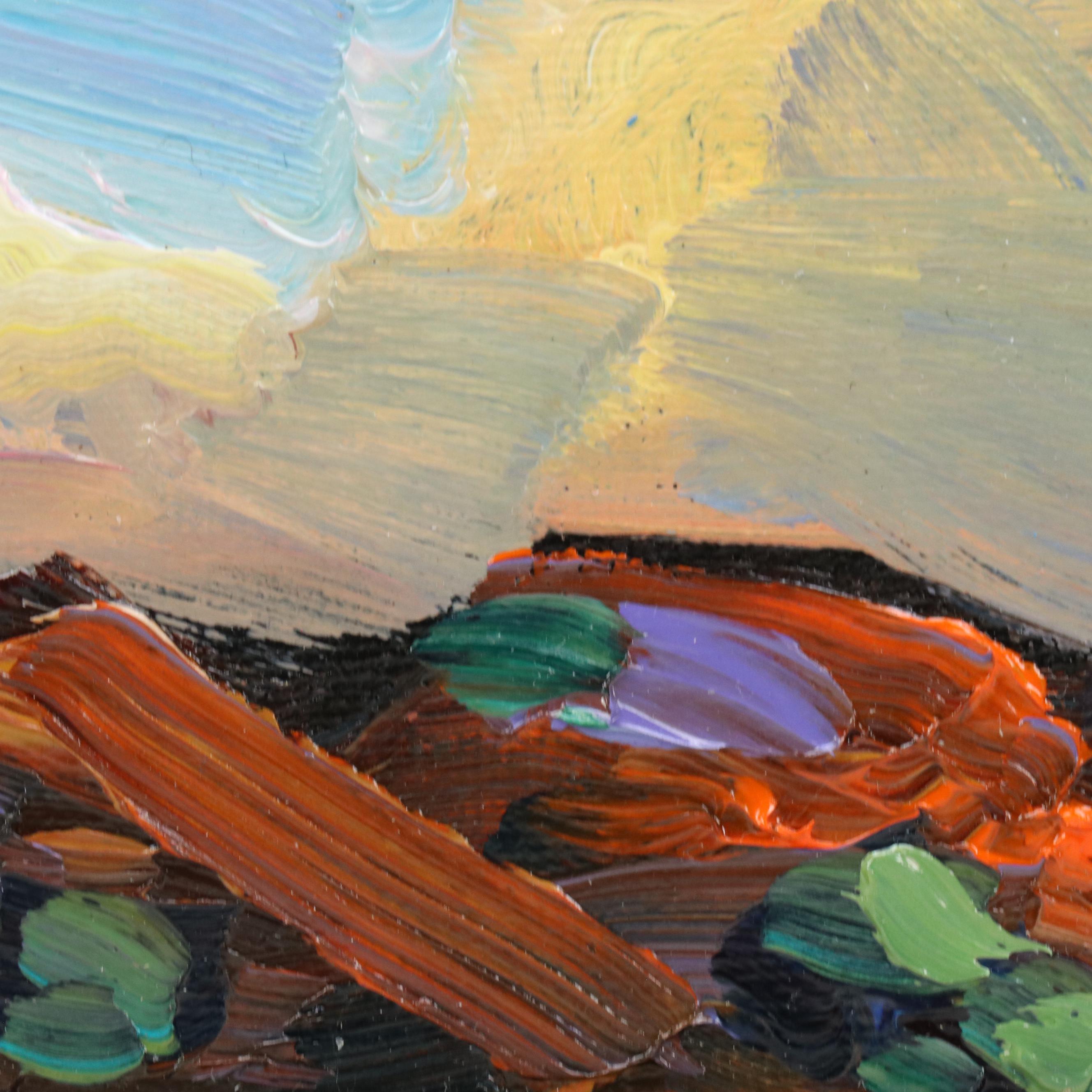 William Hawkins Desert Landscape Oil Painting, 2025