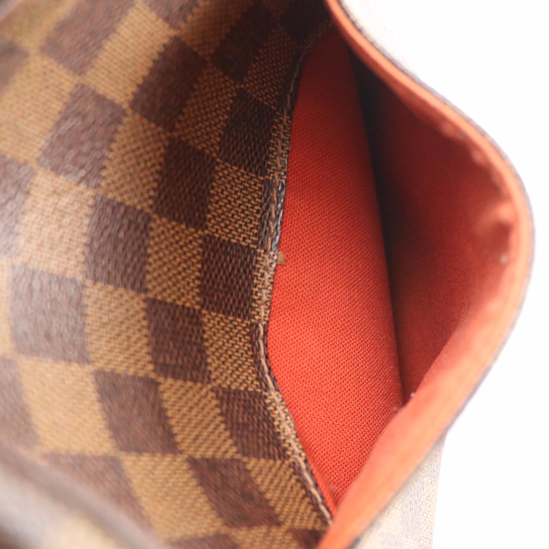 Louis Vuitton Olav PM Messenger Bag in Damier Ebene Canvas and Leather Trim