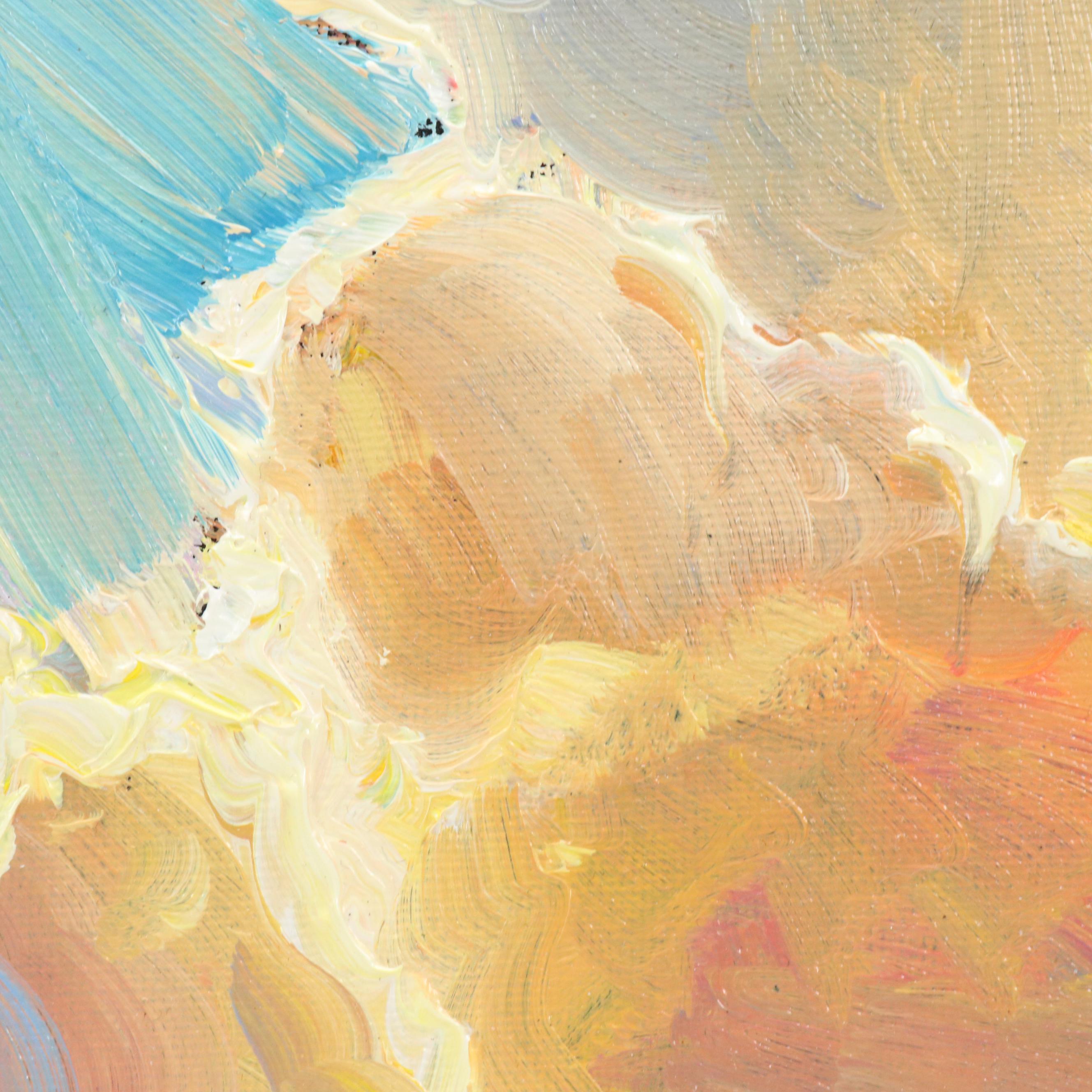 William Hawkins Desert Landscape Oil Painting, 2025