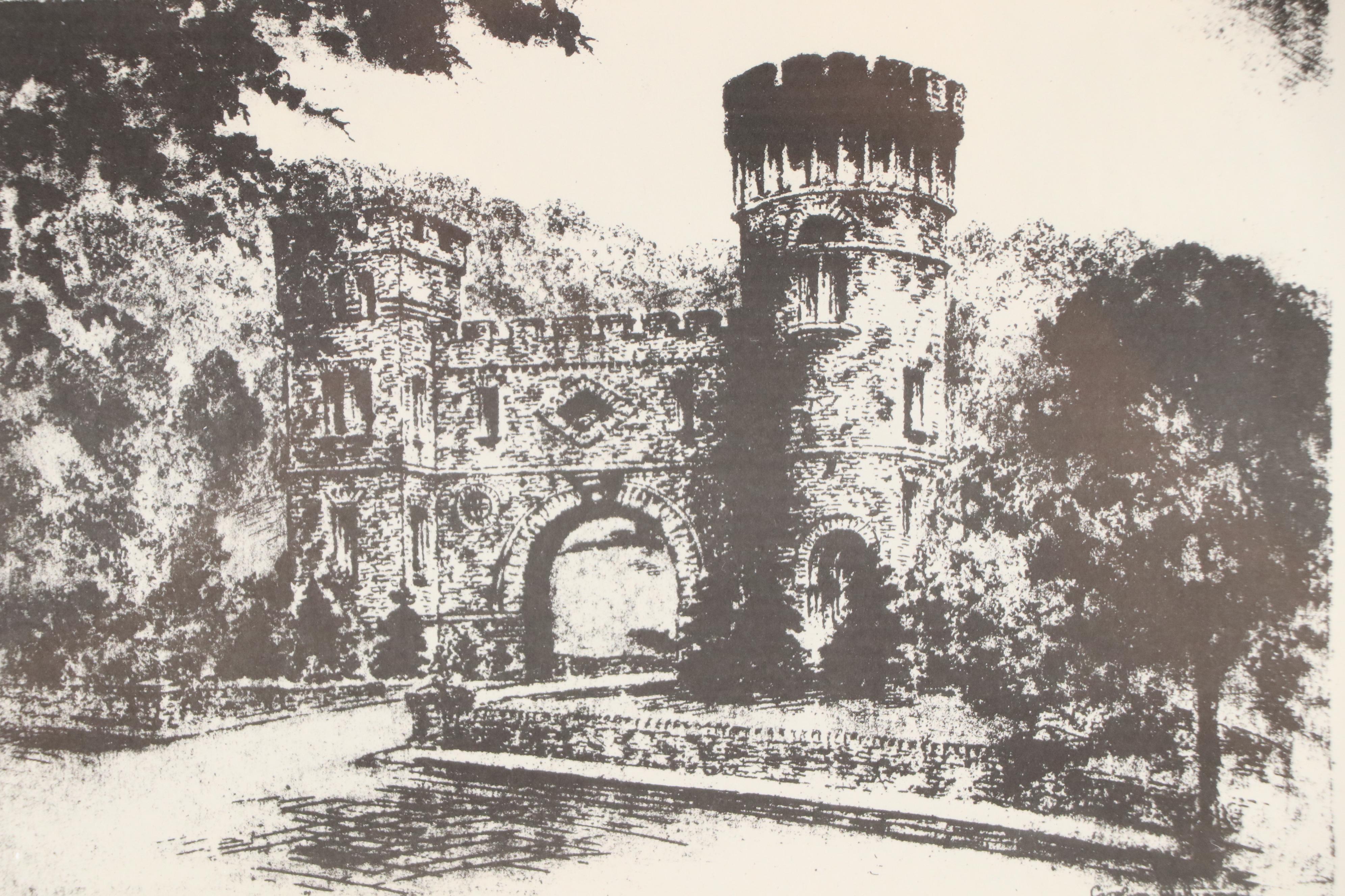 Halftones After Caroline Williams Including "Mount Adams, Cincinnati, 1946"