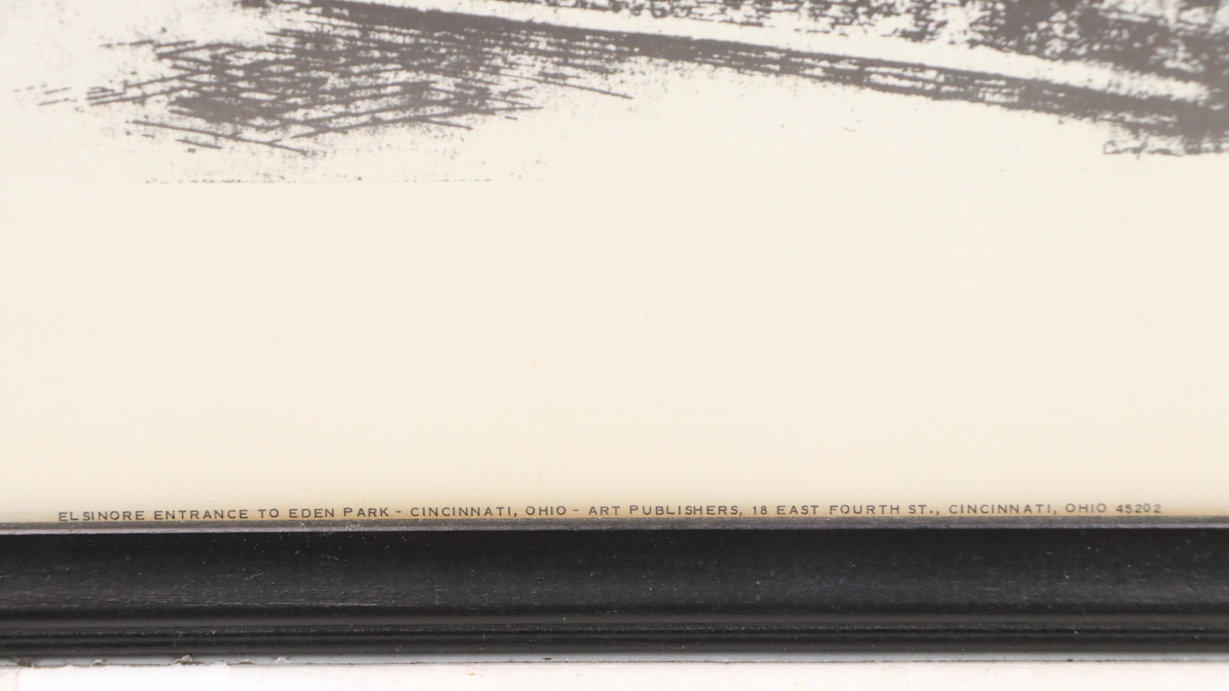 Halftones After Caroline Williams Including "Mount Adams, Cincinnati, 1946"