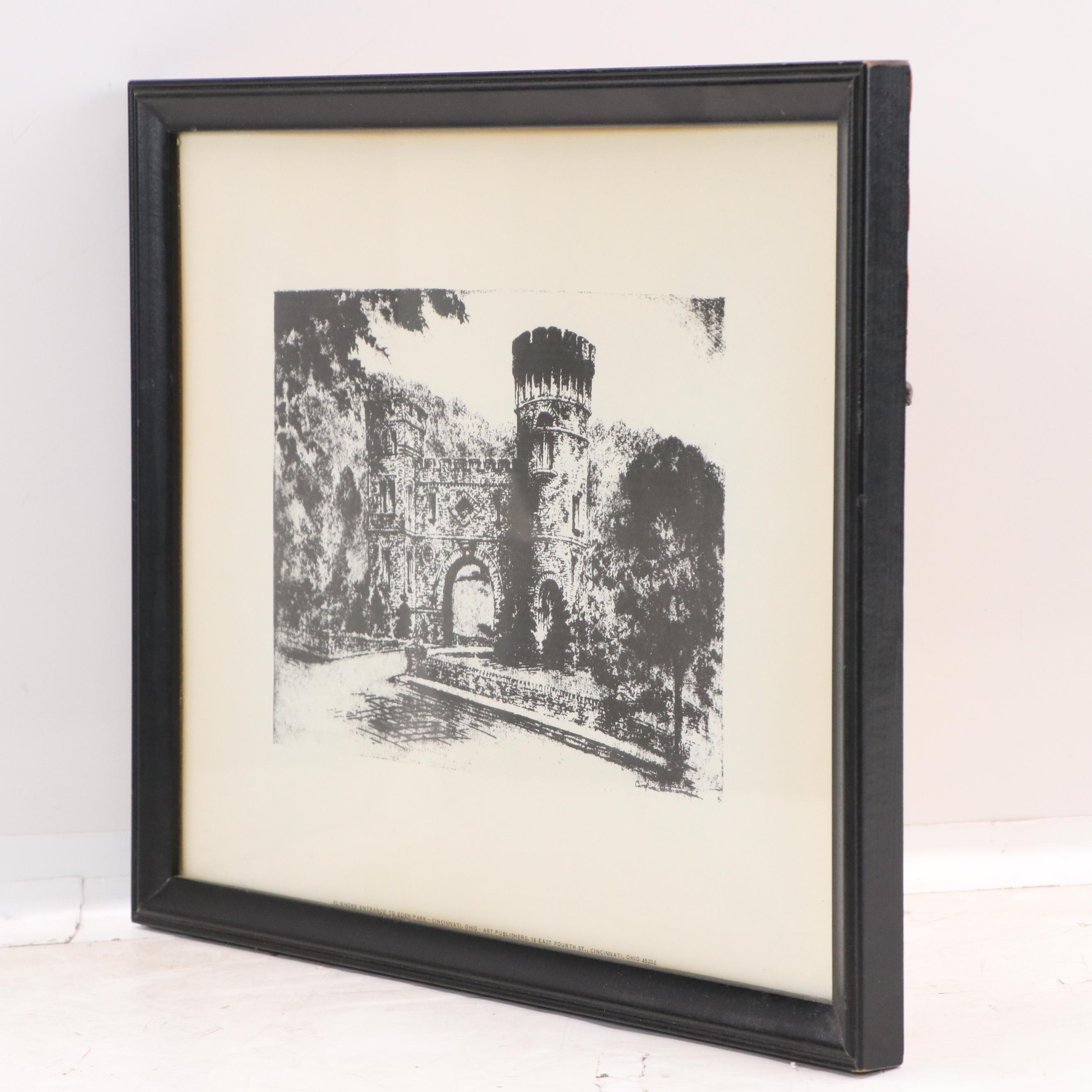 Halftones After Caroline Williams Including "Mount Adams, Cincinnati, 1946"